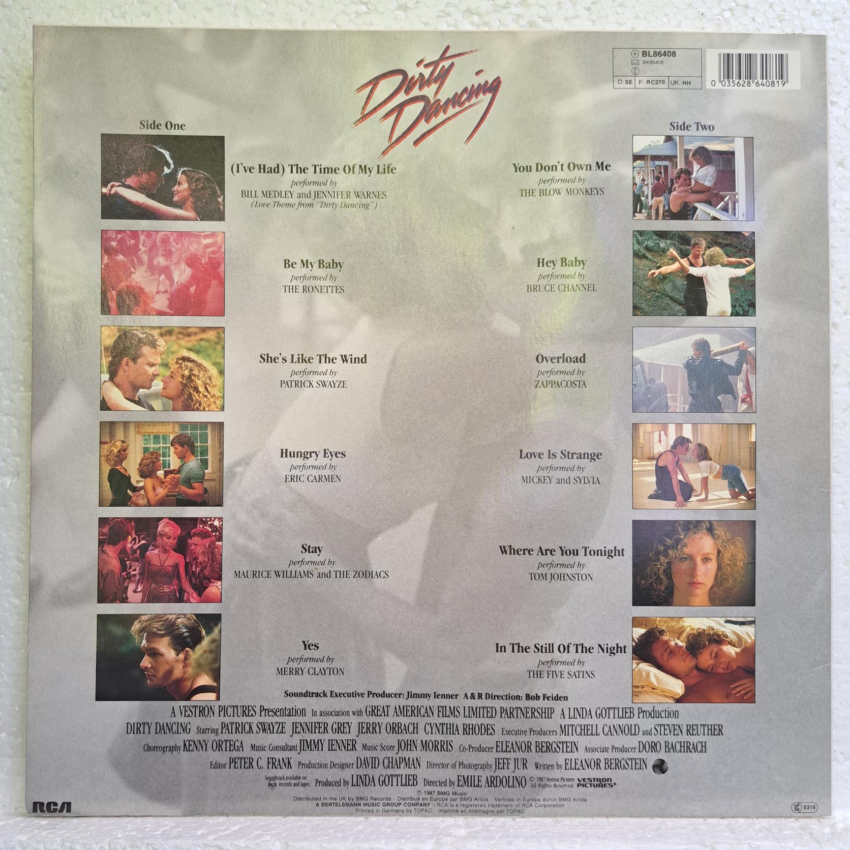 Dirty Dancing - Bill Medley, Patrick Swayze, The Ronettes, Eric Carmen - Disc VINIL LP EX - imagine 4