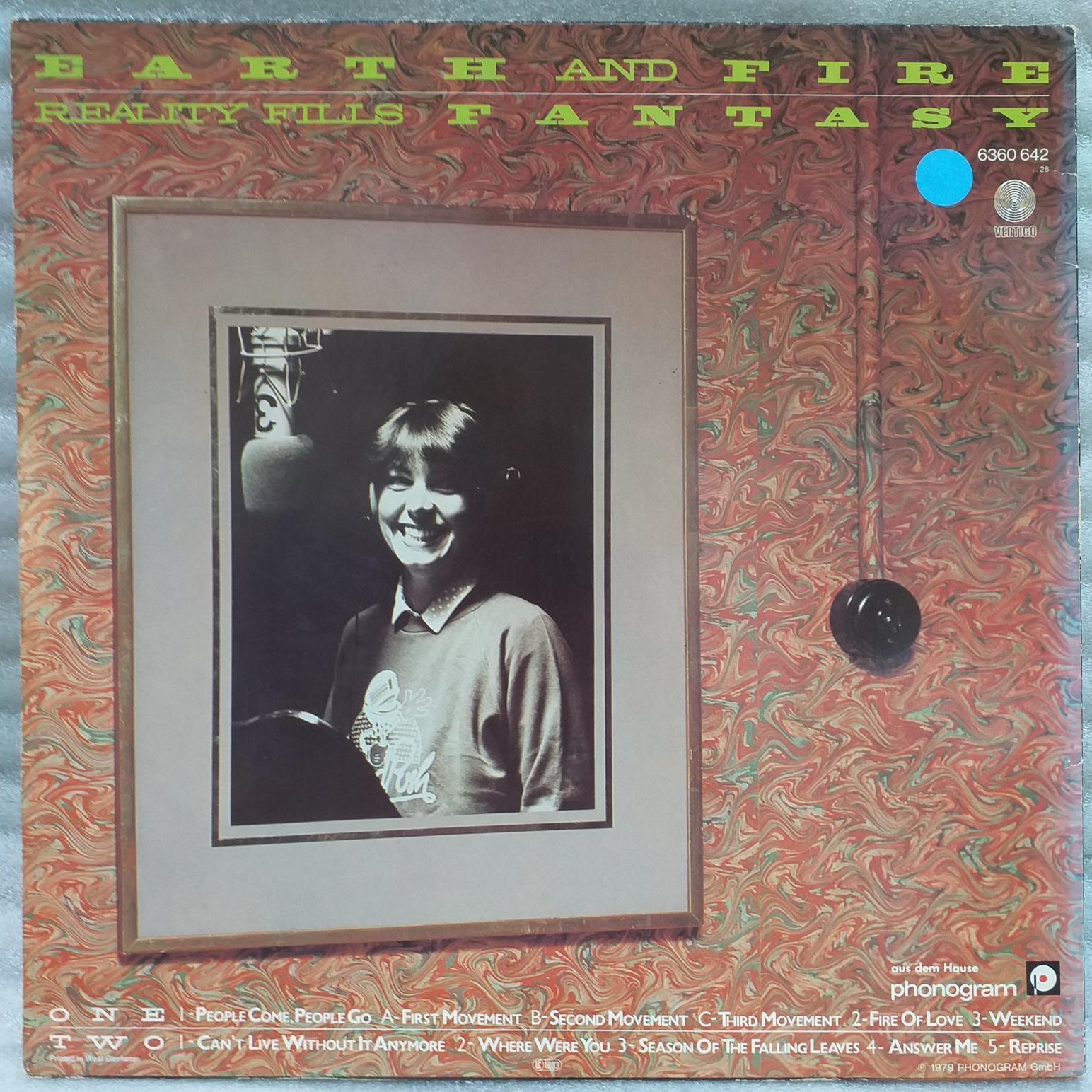 Earth And Fire – Reality Fills Fantasy - Disc vinil VG VG- - imagine 2