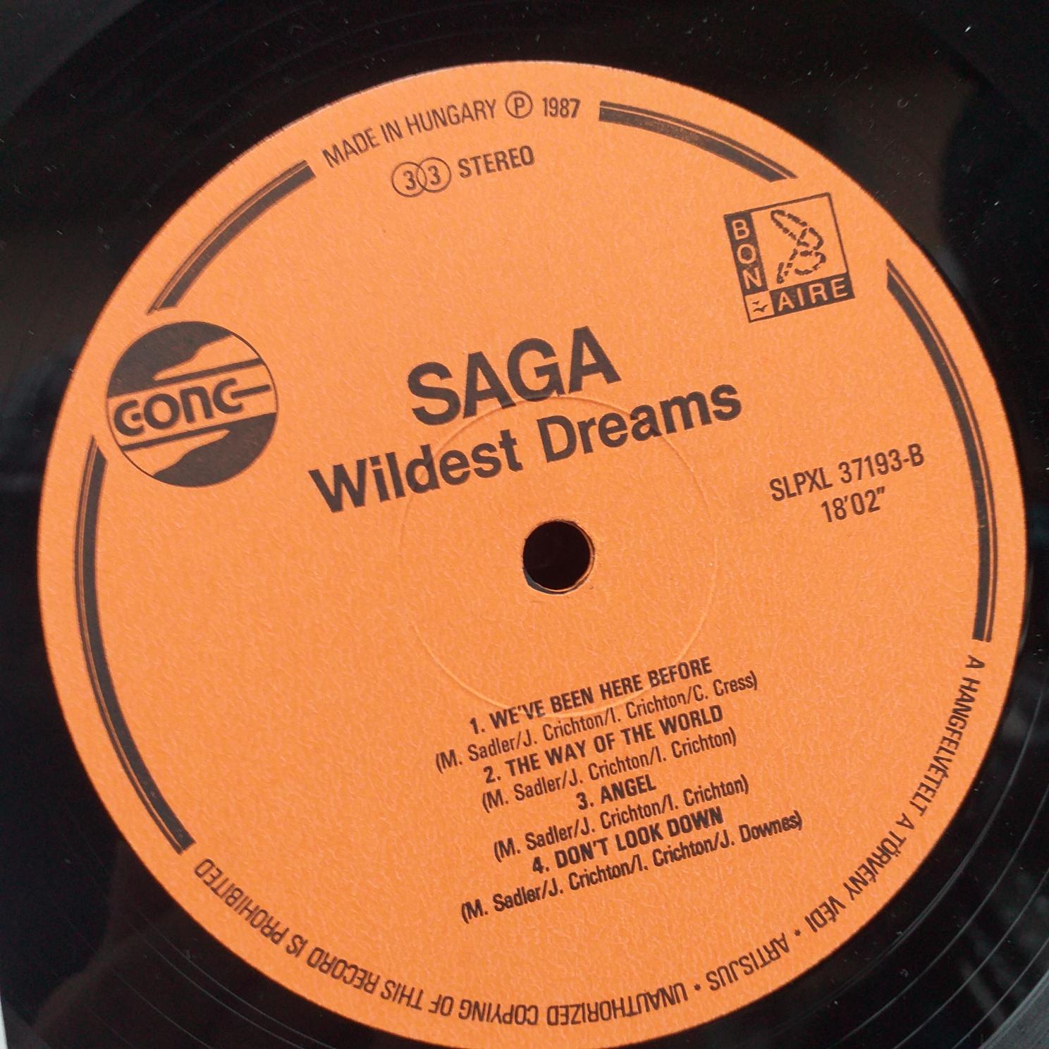 Saga – Wildest Dreams - Disc VINIL LP VG (resigilat) - imagine 2