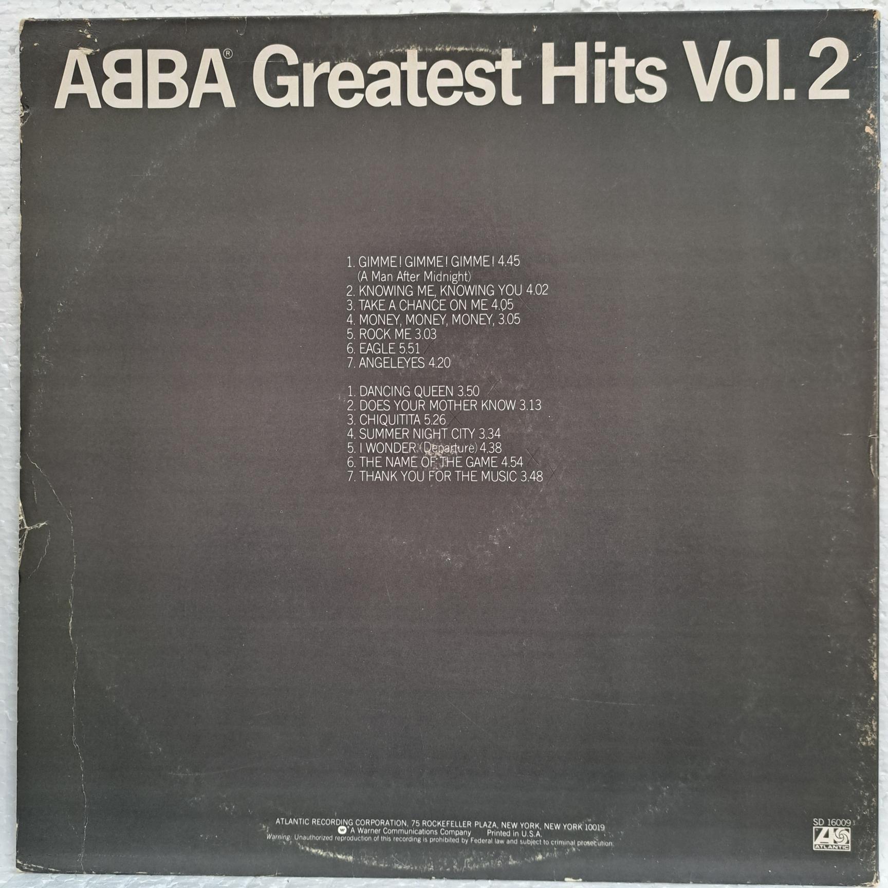 ABBA – Greatest Hits Vol. 2 - Disc VINIL LP VG+ - imagine 3