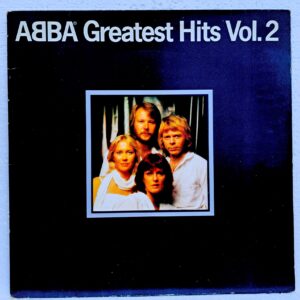 ABBA – Greatest Hits Vol. 2 Disc VINIL LP VG++ ETITIE GERMANA etichetă disc ROSIE