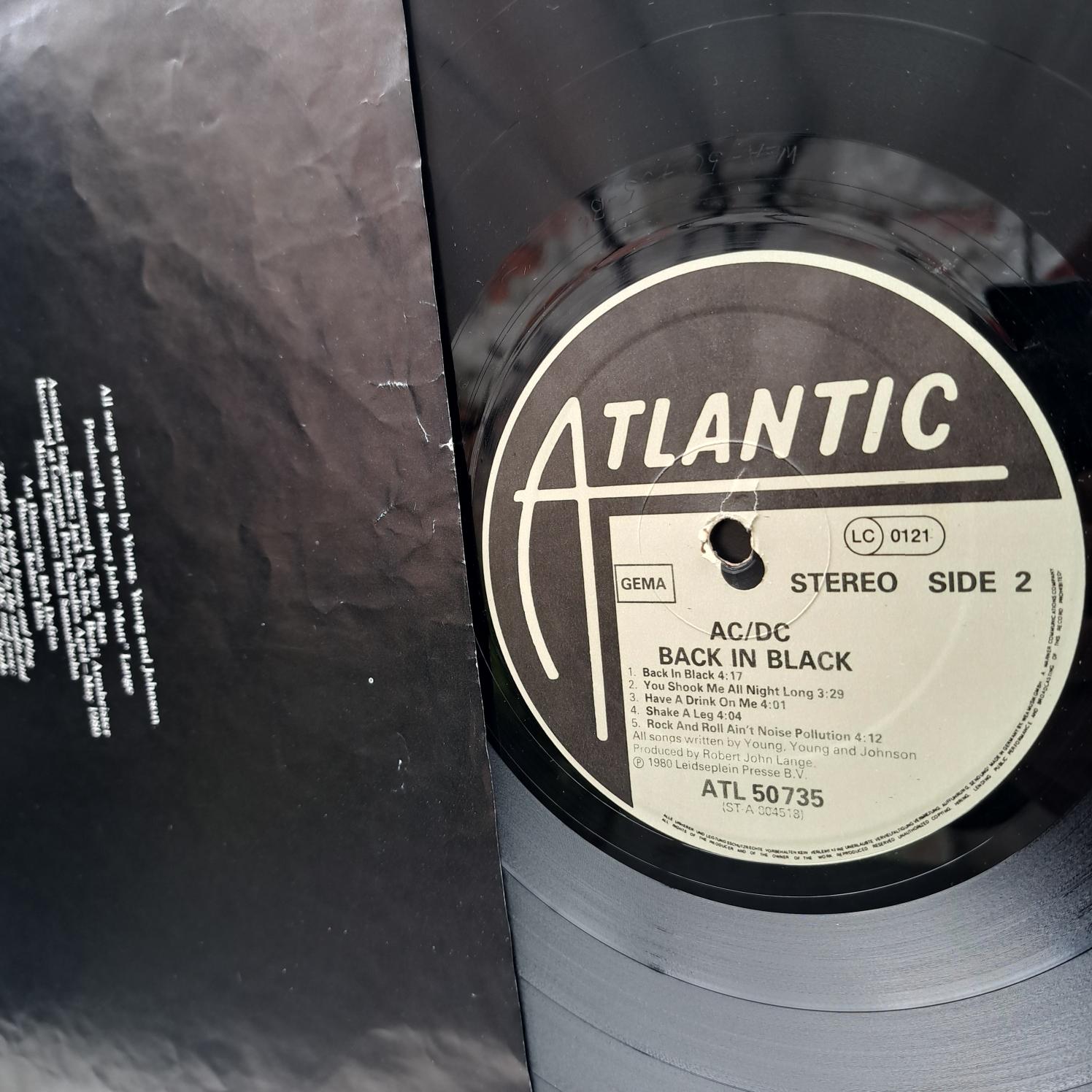 AC/DC – Back In Black - Disc VINIL LP VG+ - imagine 2