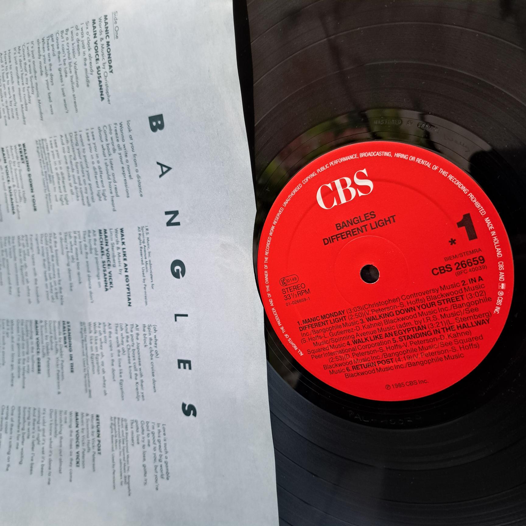Bangles – Different Light - Disc VINIL LP VG, resigilat - imagine 2