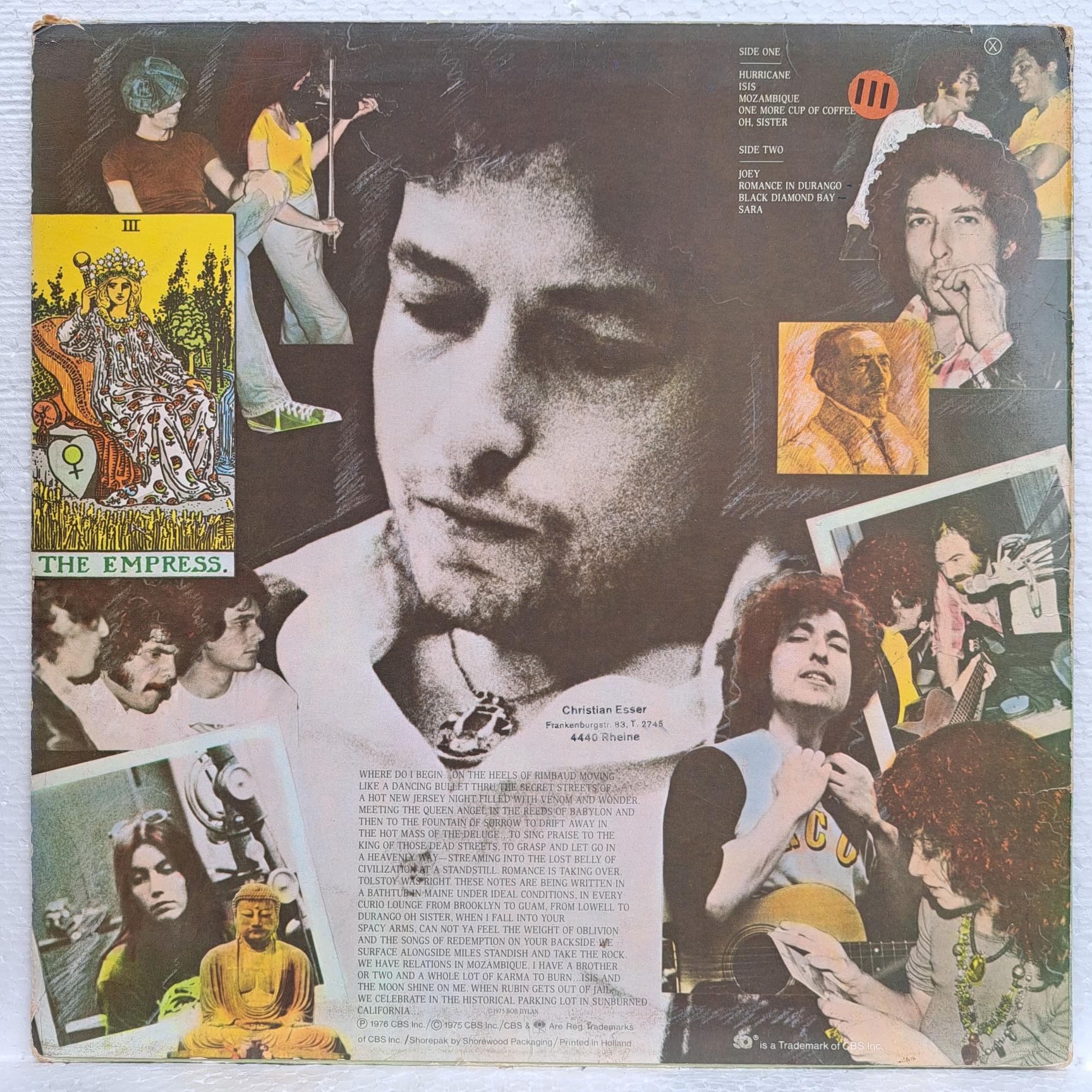 Bob Dylan – Desire Disc VINIL LP VG+ - imagine 2