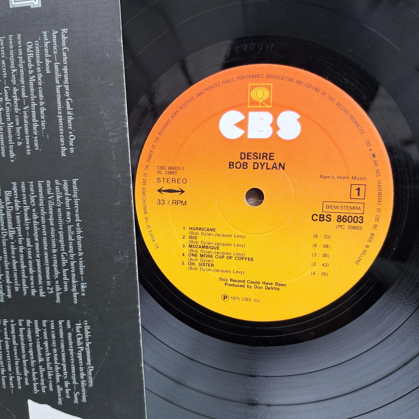 Bob Dylan – Desire Disc VINIL LP VG+ - imagine 3