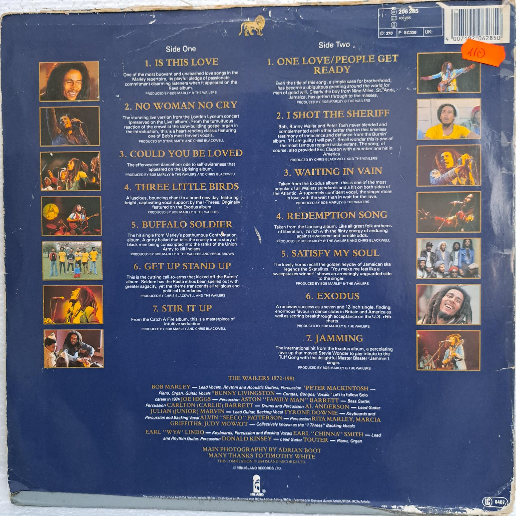 Bob Marley And The Wailers – Legend (The Best Of Bob Marley And The Wailers) - Disc VINIL LP VG - imagine 2
