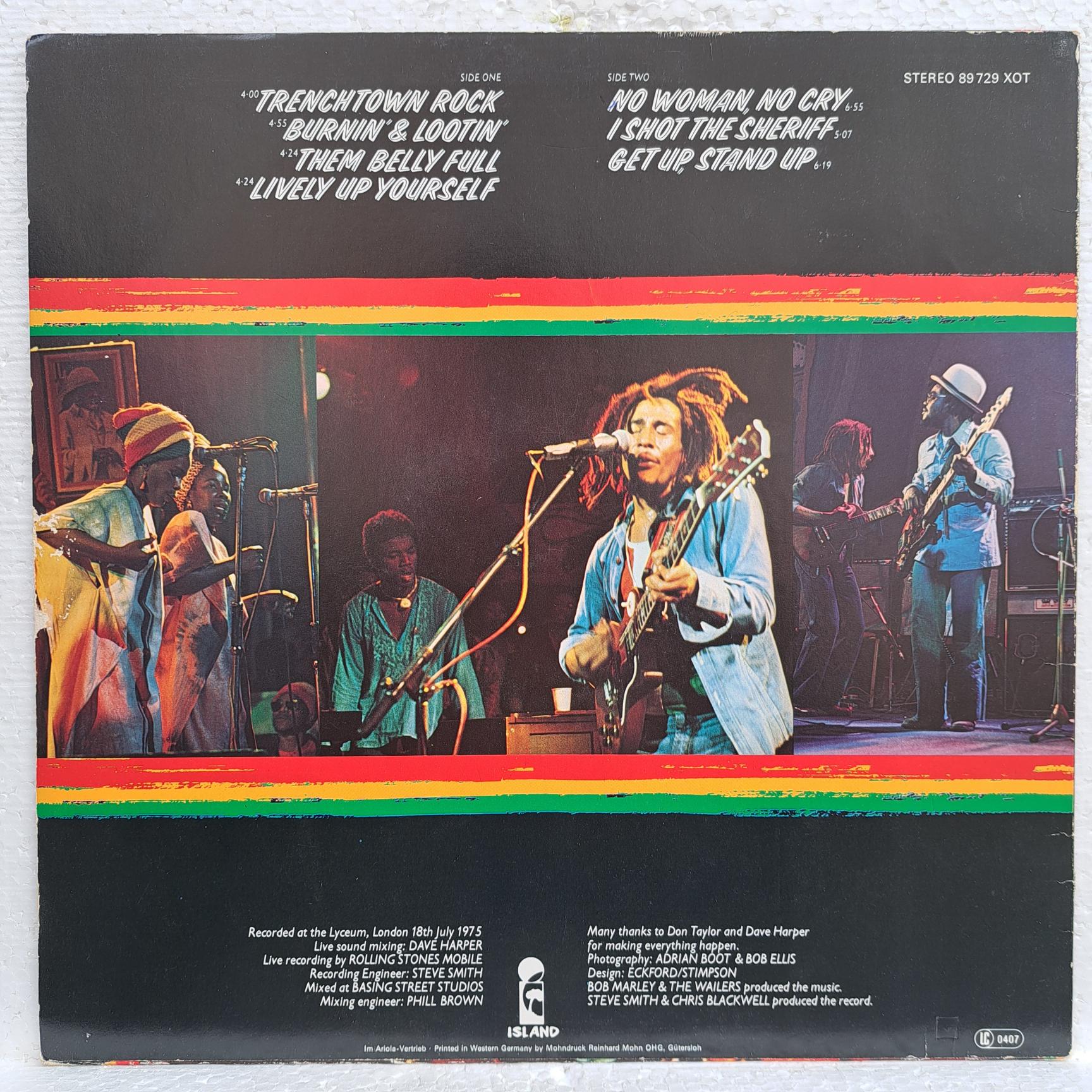 Bob Marley & The Wailers – Live! - Disc VINIL LP VG VG+ - imagine 3