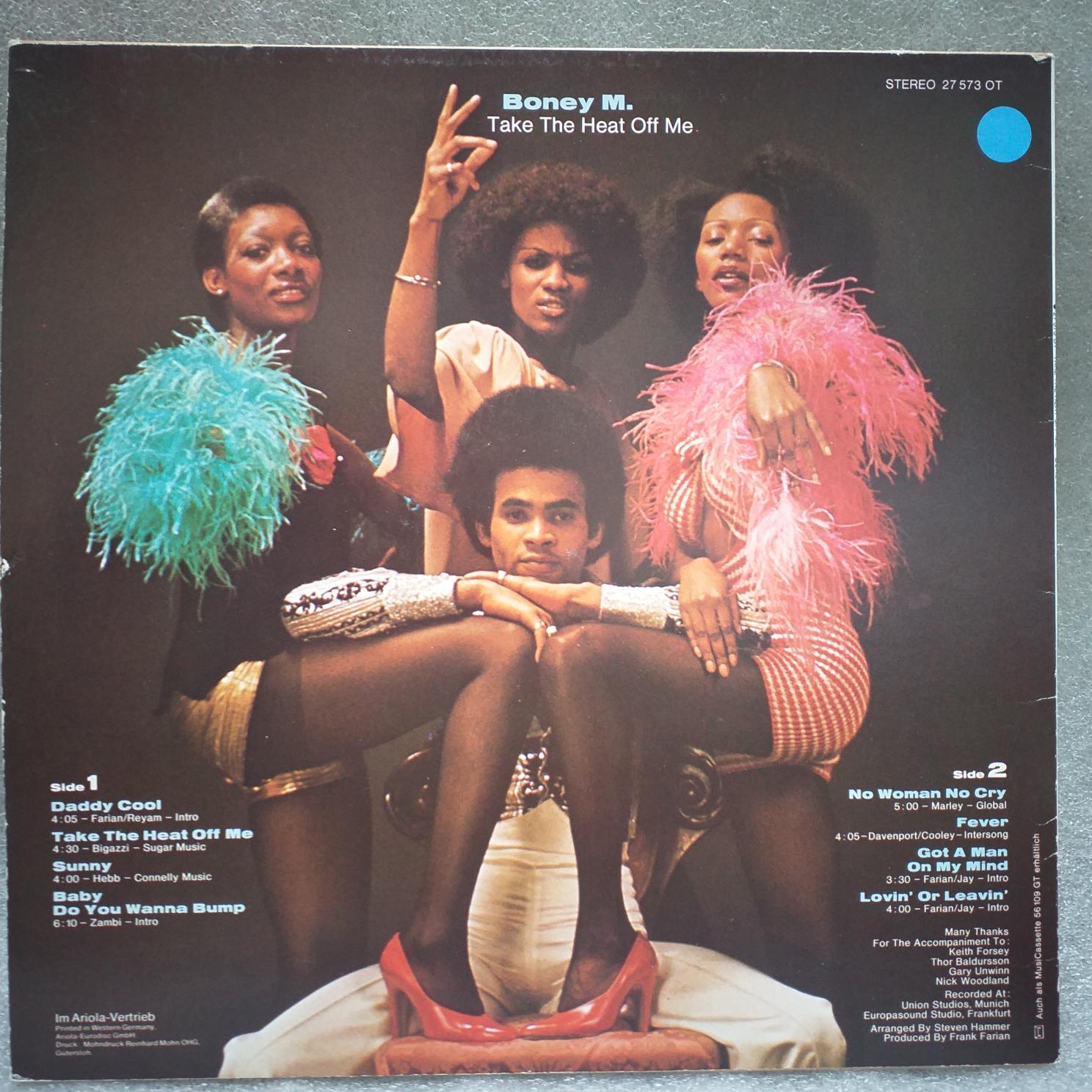 Boney M. – Take The Heat Off Me - Disc Vinil LP VG - imagine 3