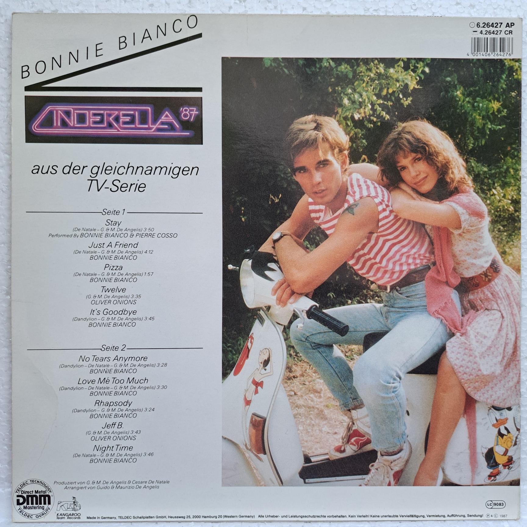 Bonnie Bianco – Cinderella '87 – Disc VINIL LP VG VG- - imagine 3