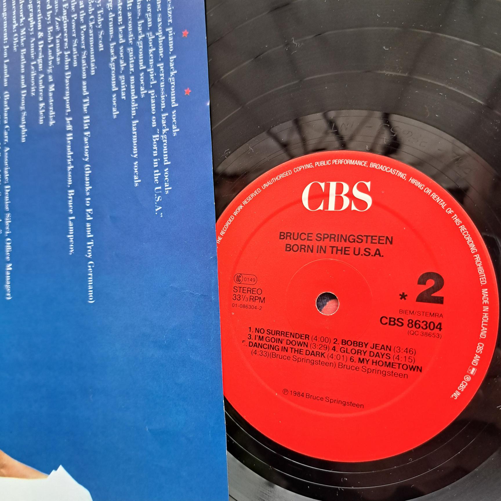 Bruce Springsteen – Born In The U.S.A. - Disc VINIL LP VG+ - imagine 2