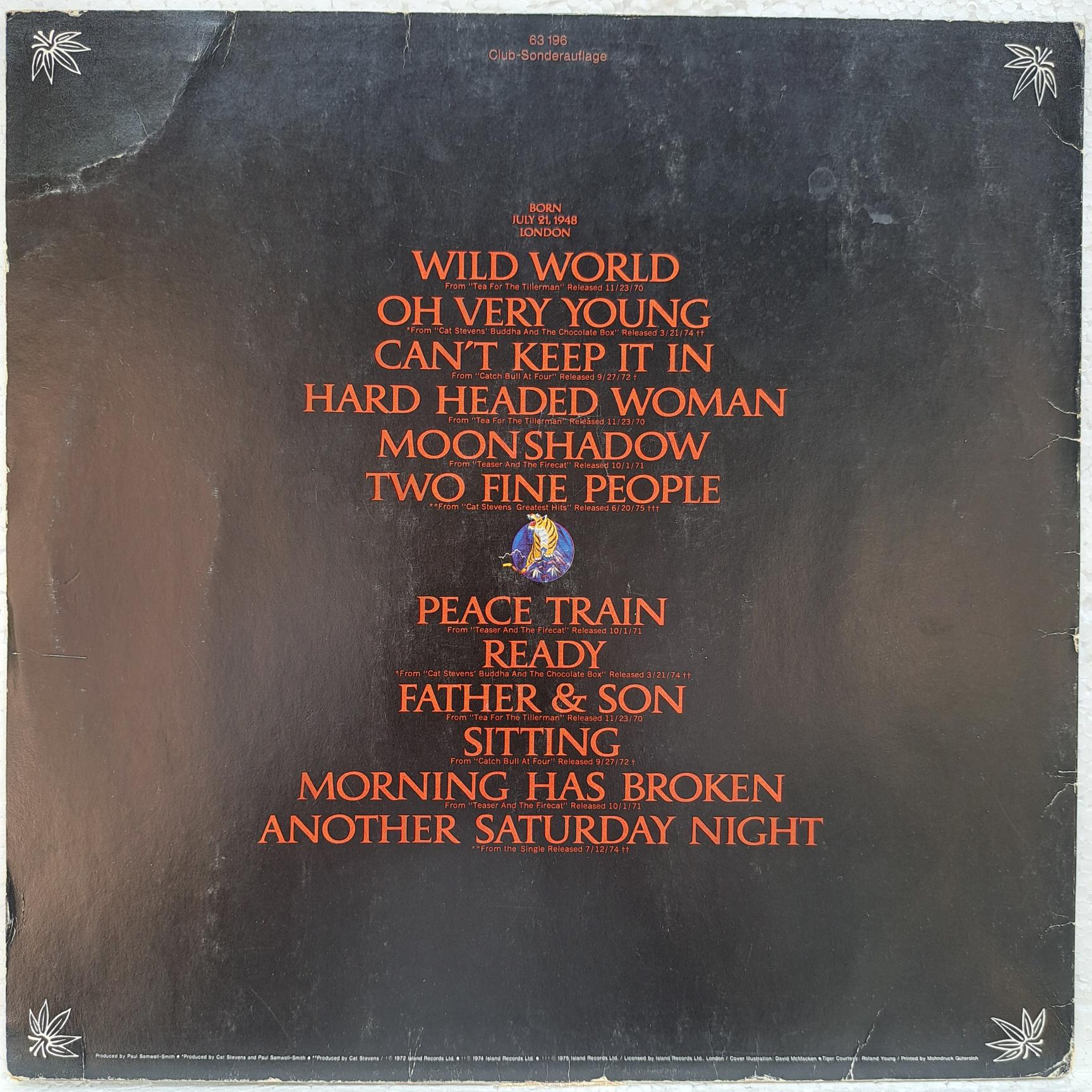 Cat Stevens – Greatest Hits - Disc VINIL LP VG - imagine 2
