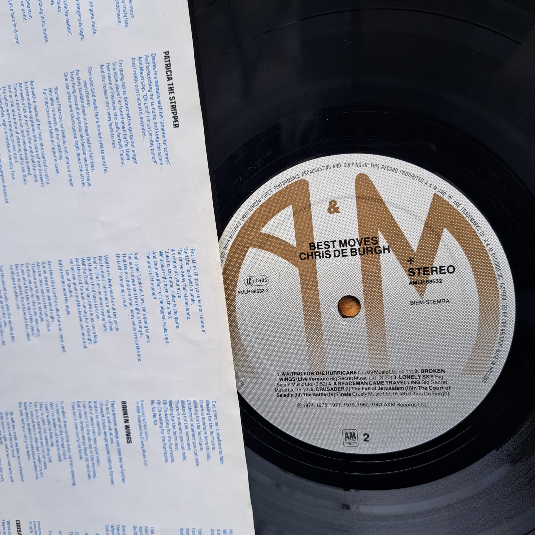 Chris de Burgh – Best Moves - Disc VINIL LP VG VG+ - imagine 2