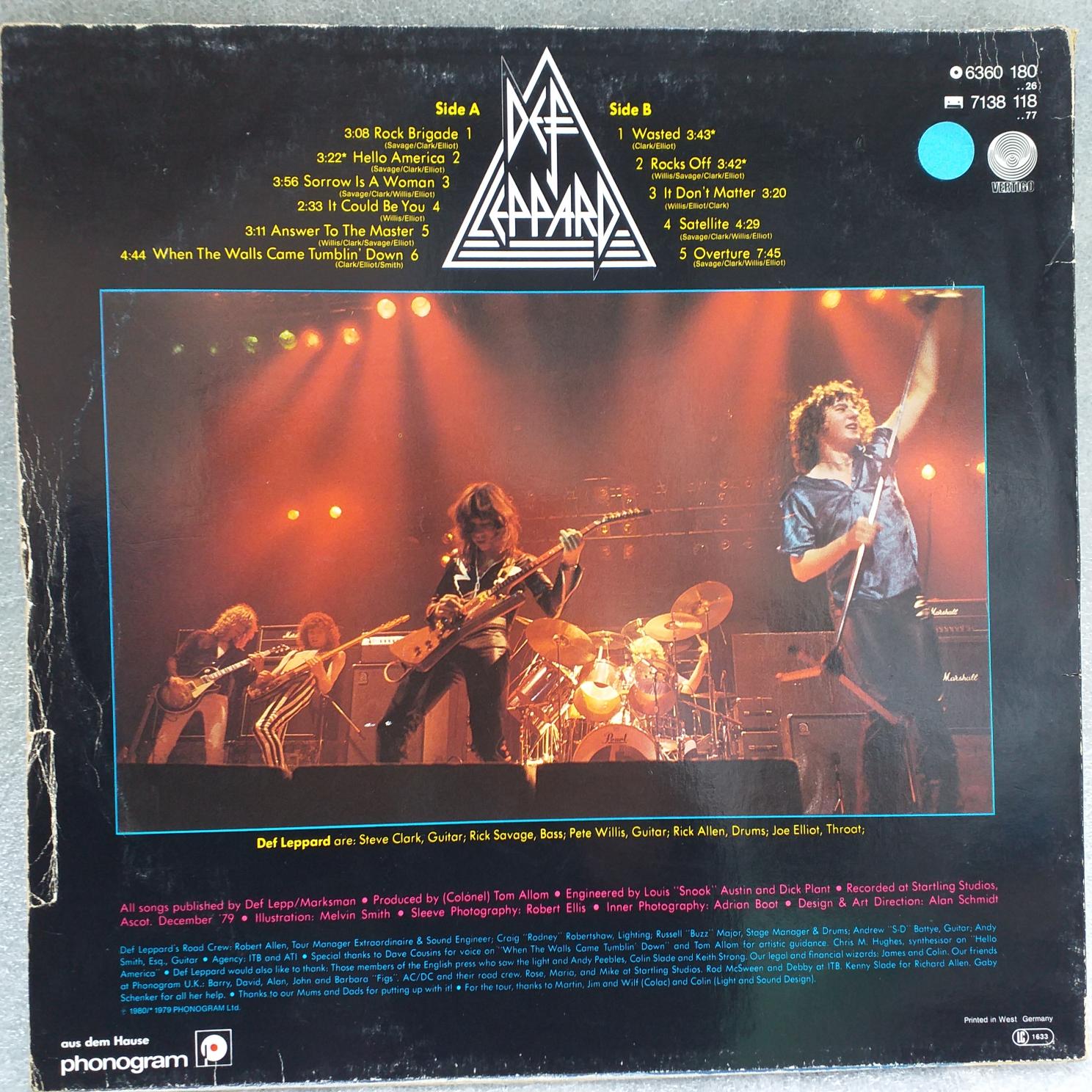Def Leppard – On Through The Night Disc VINIL LP EX » Sunet Perfect