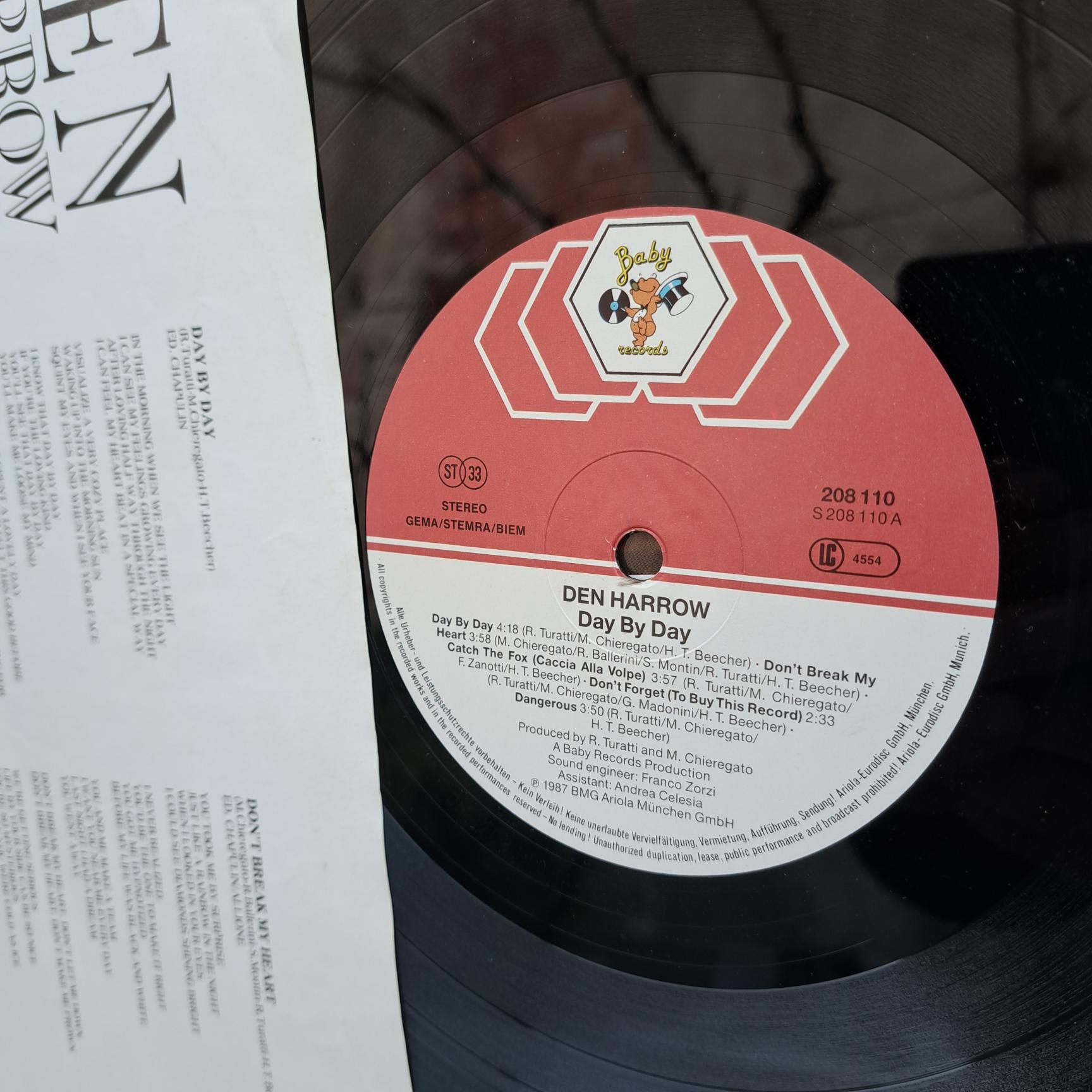Den Harrow – Day By Day - Disc VINIL LP VG VG+ - imagine 2