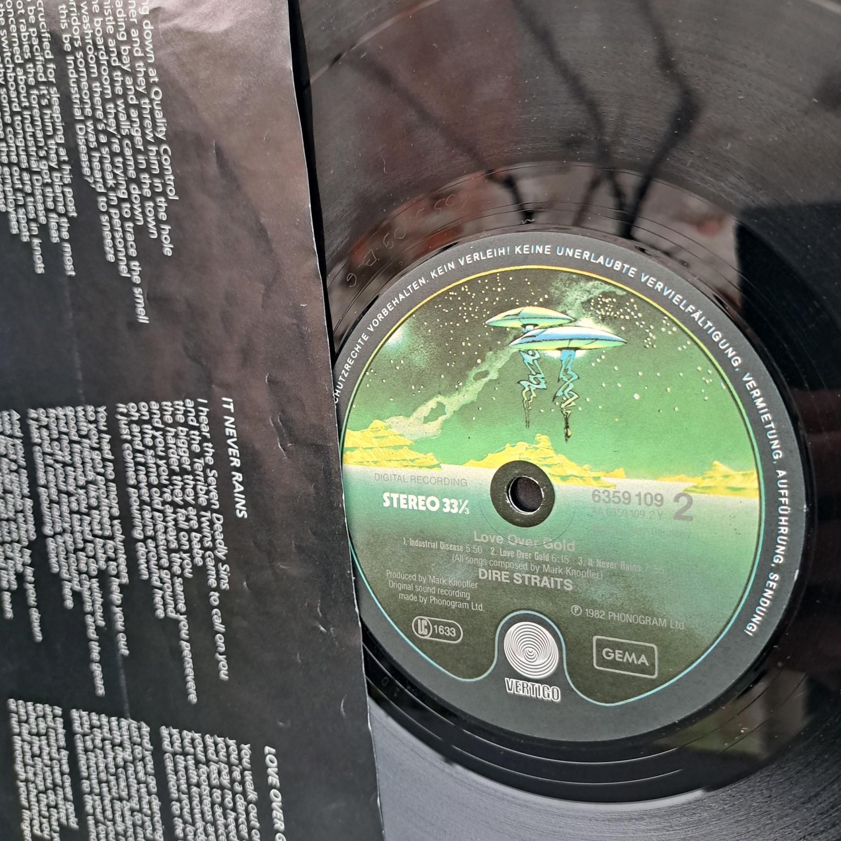 Dire Straits – Love Over Gold - Disc VINIL LP VG VG+ - imagine 2