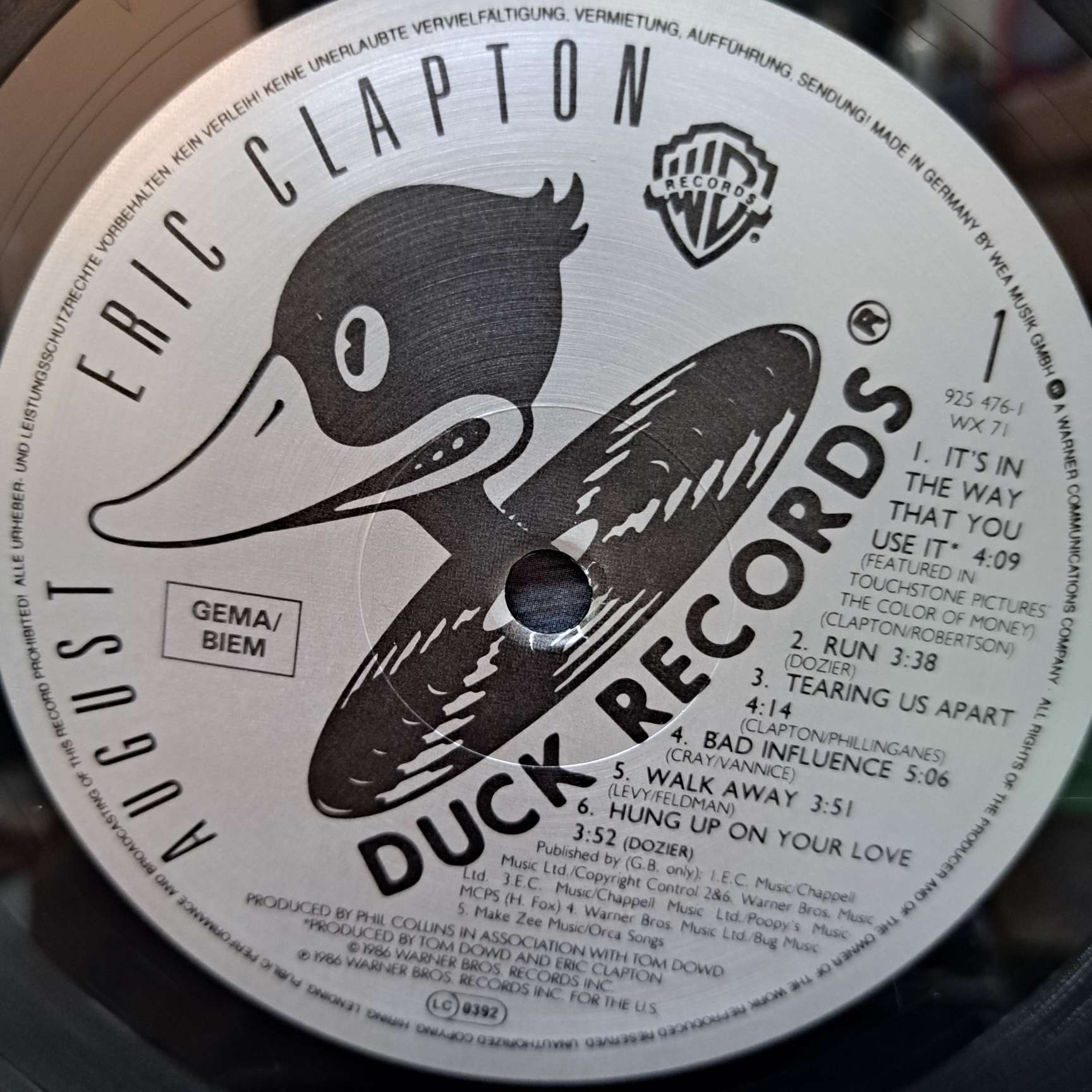 Eric Clapton – August - Disc VINIL LP EX - imagine 2