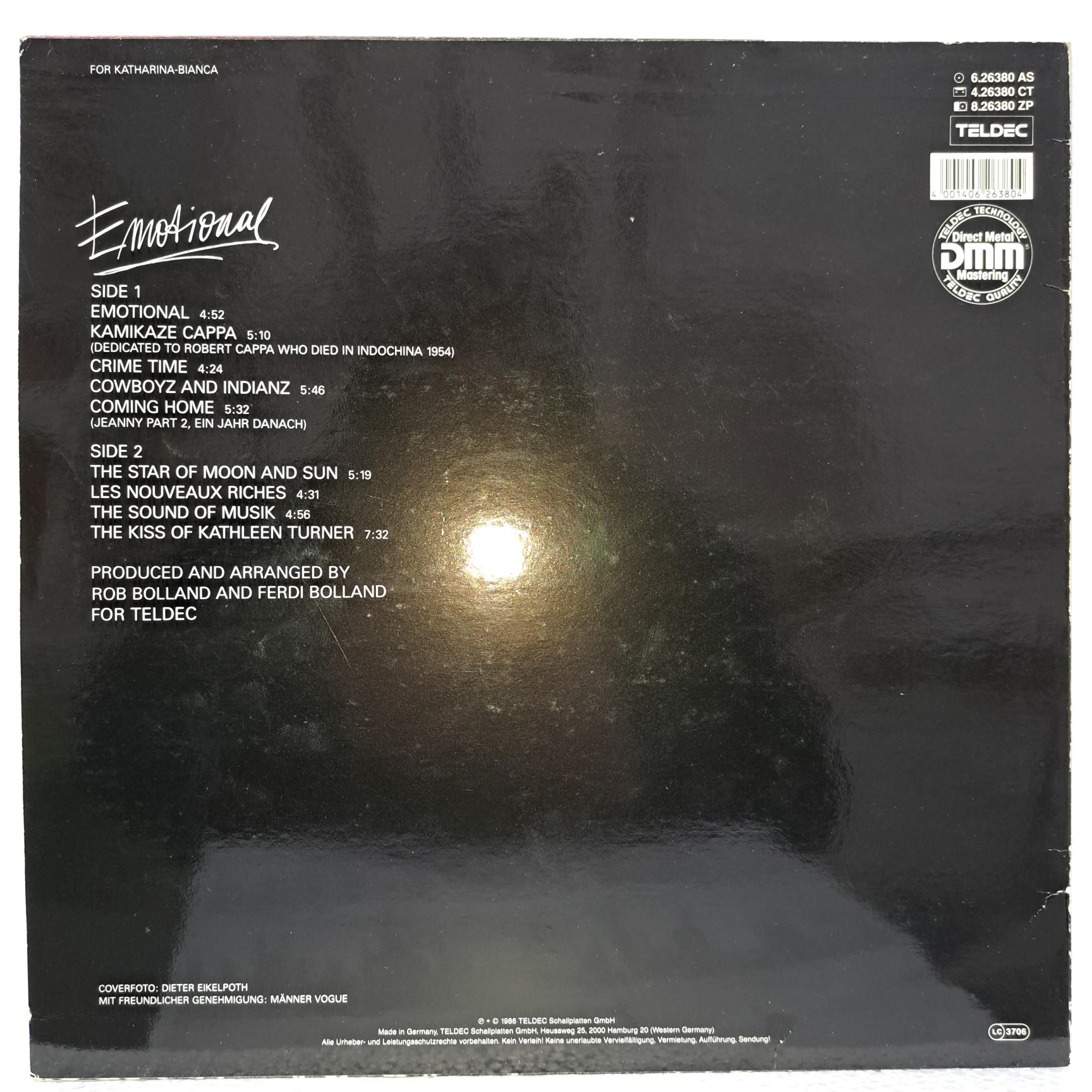 Falco – Emotional - Disc VINIL LP EX - imagine 2