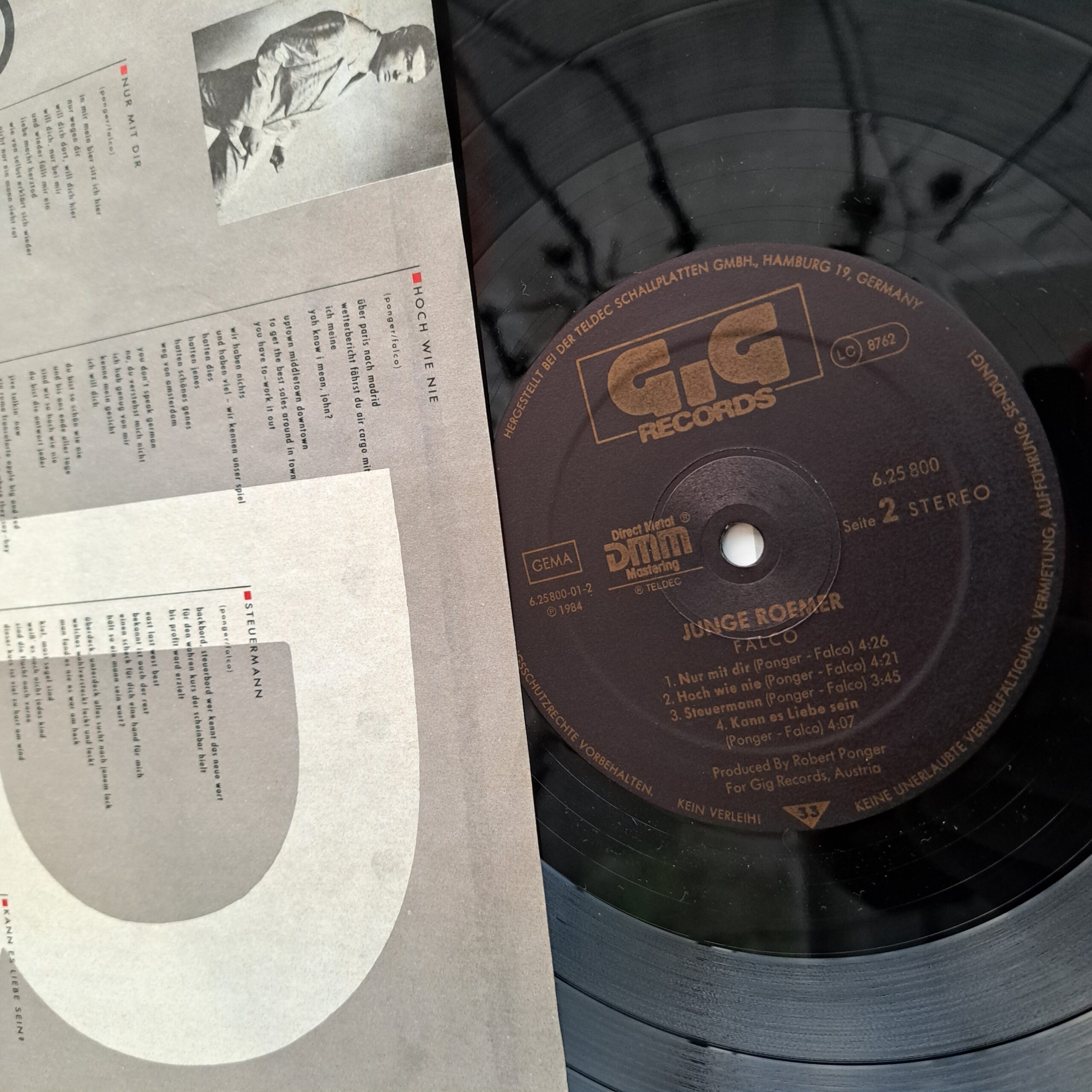 Falco – Junge Roemer - Disc VINIL LP EX - imagine 2