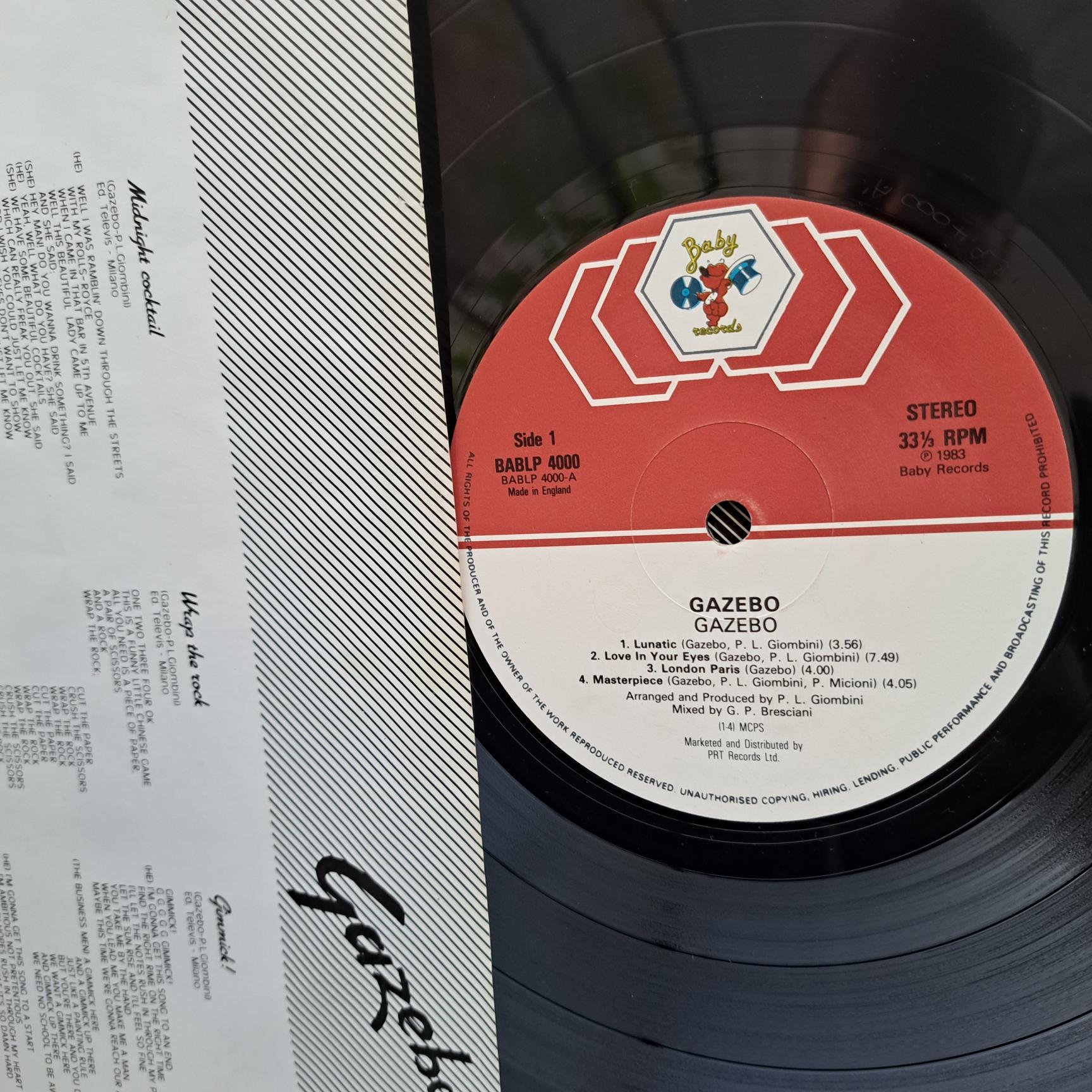 Gazebo – Gazebo - Disc VINIL LP VG VG- - imagine 2