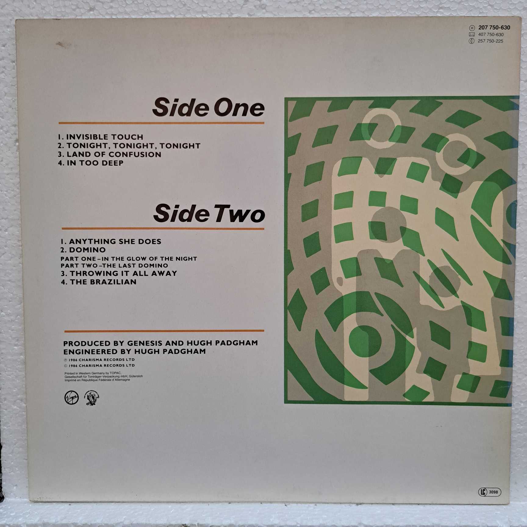 Genesis – Invisible Touch - Disc VINIL LP EX - imagine 3