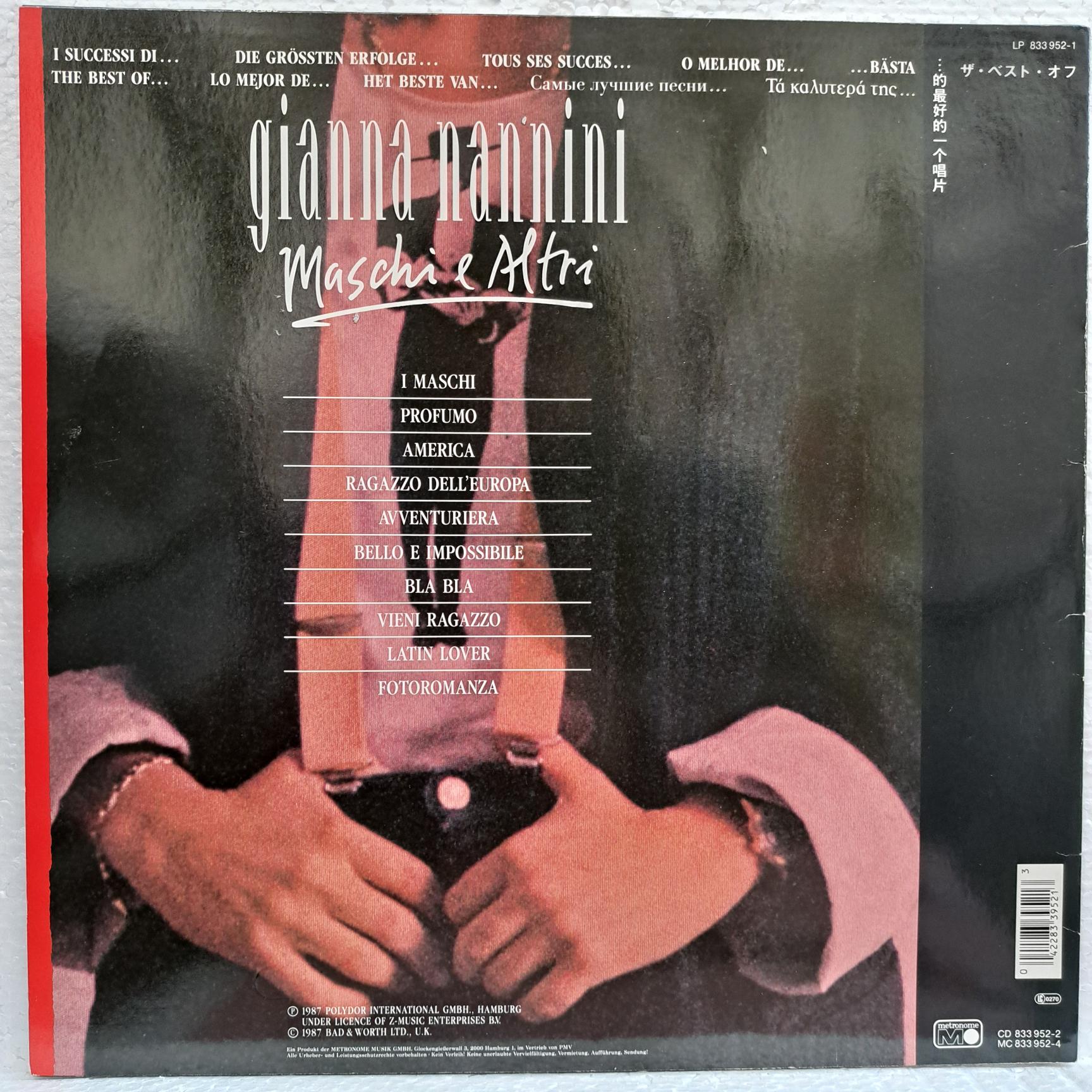 Gianna Nannini – Maschi E Altri - Disc VINIL VG+ - imagine 2
