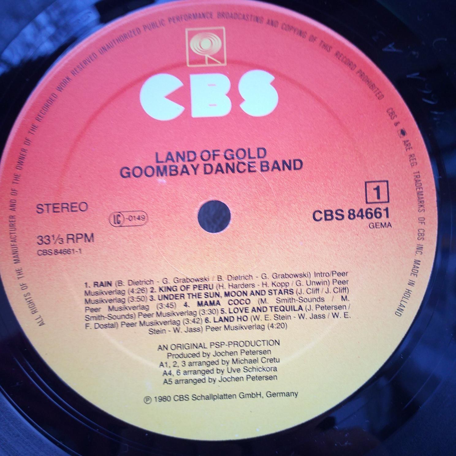 Goombay Dance Band – Land Of Gold - Disc VINIL LP EX - imagine 3