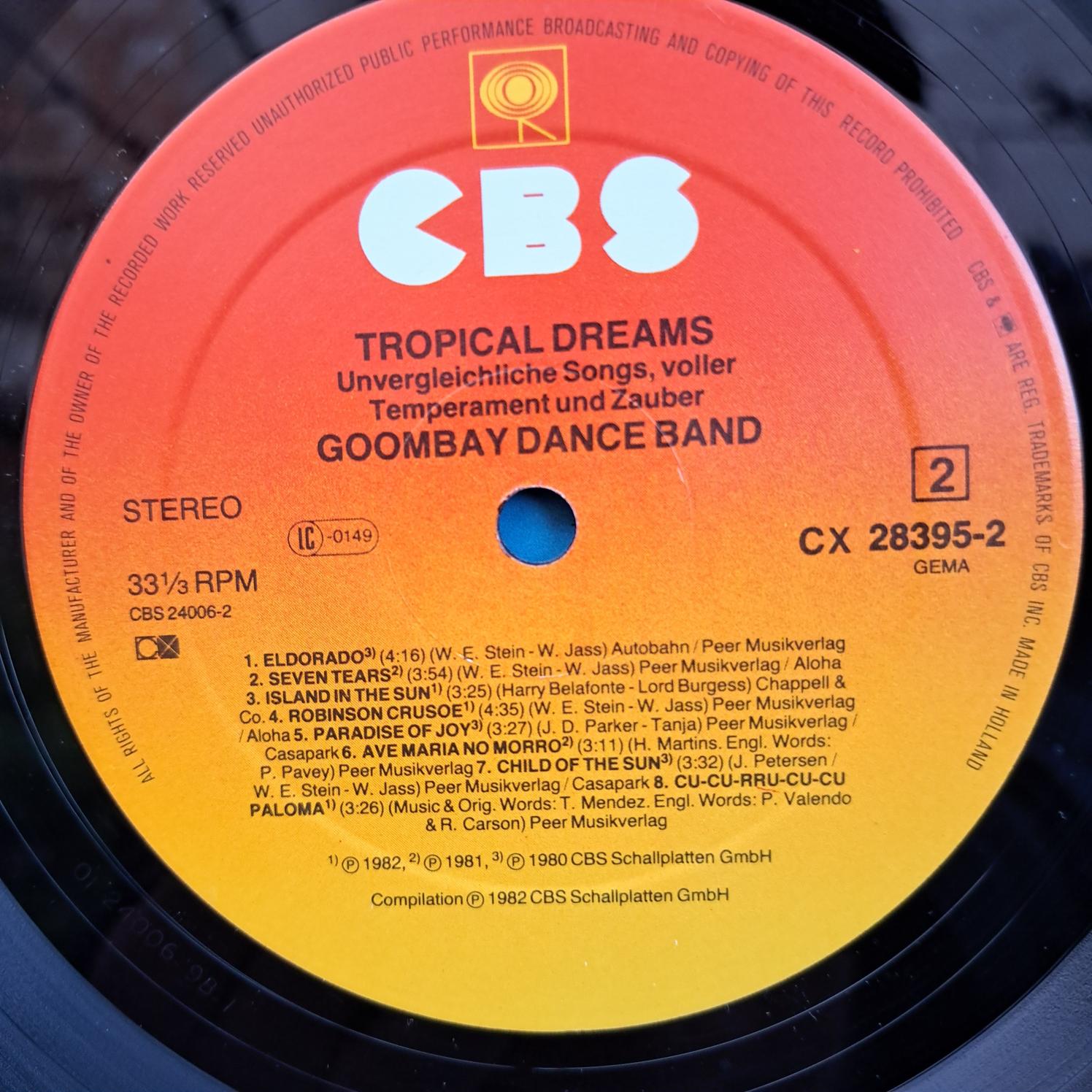 Goombay Dance Band – Tropical Dreams - Disc VINIL LP VG VG+ - imagine 2