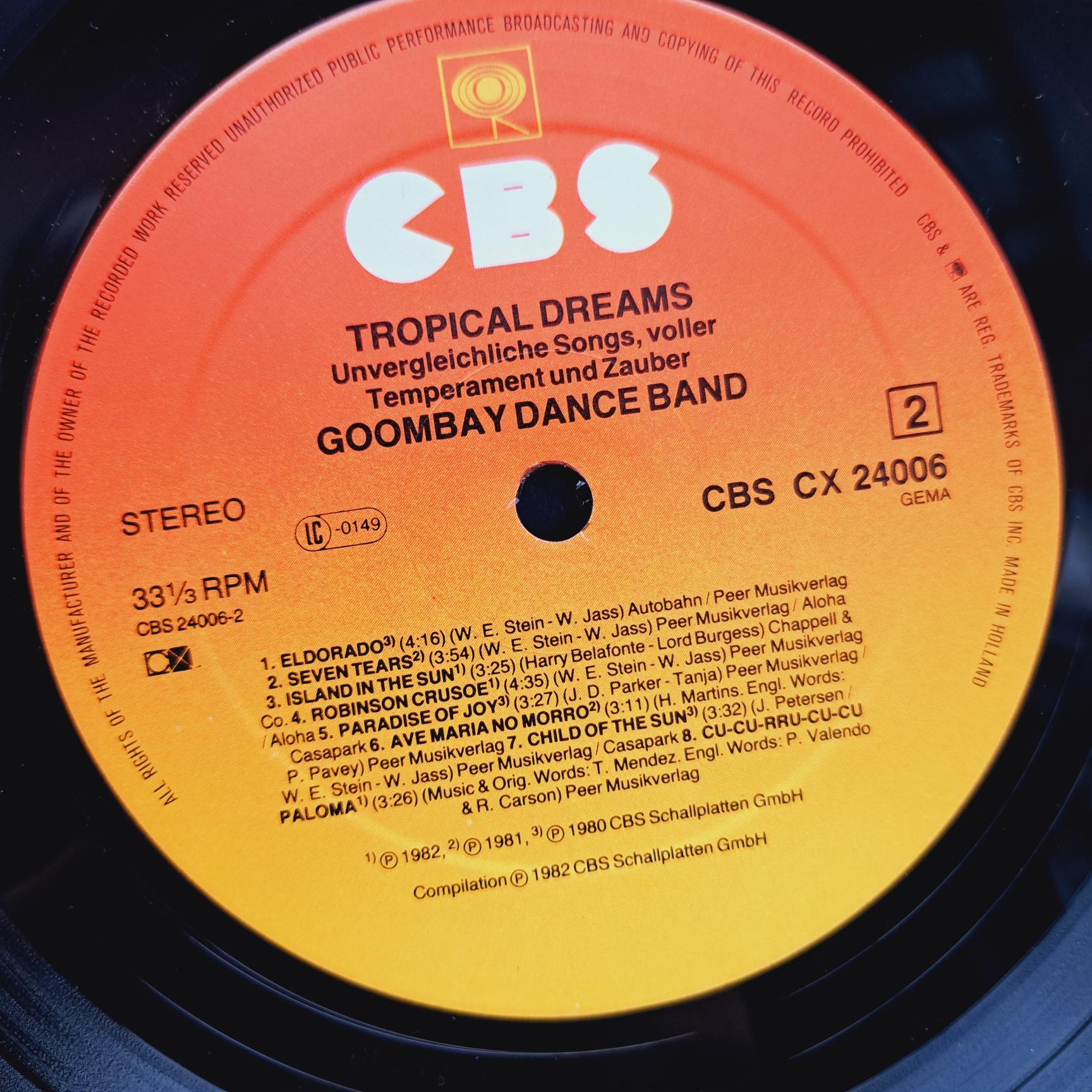 Goombay Dance Band – Tropical Dreams .Disc VINIL LP EX - imagine 3