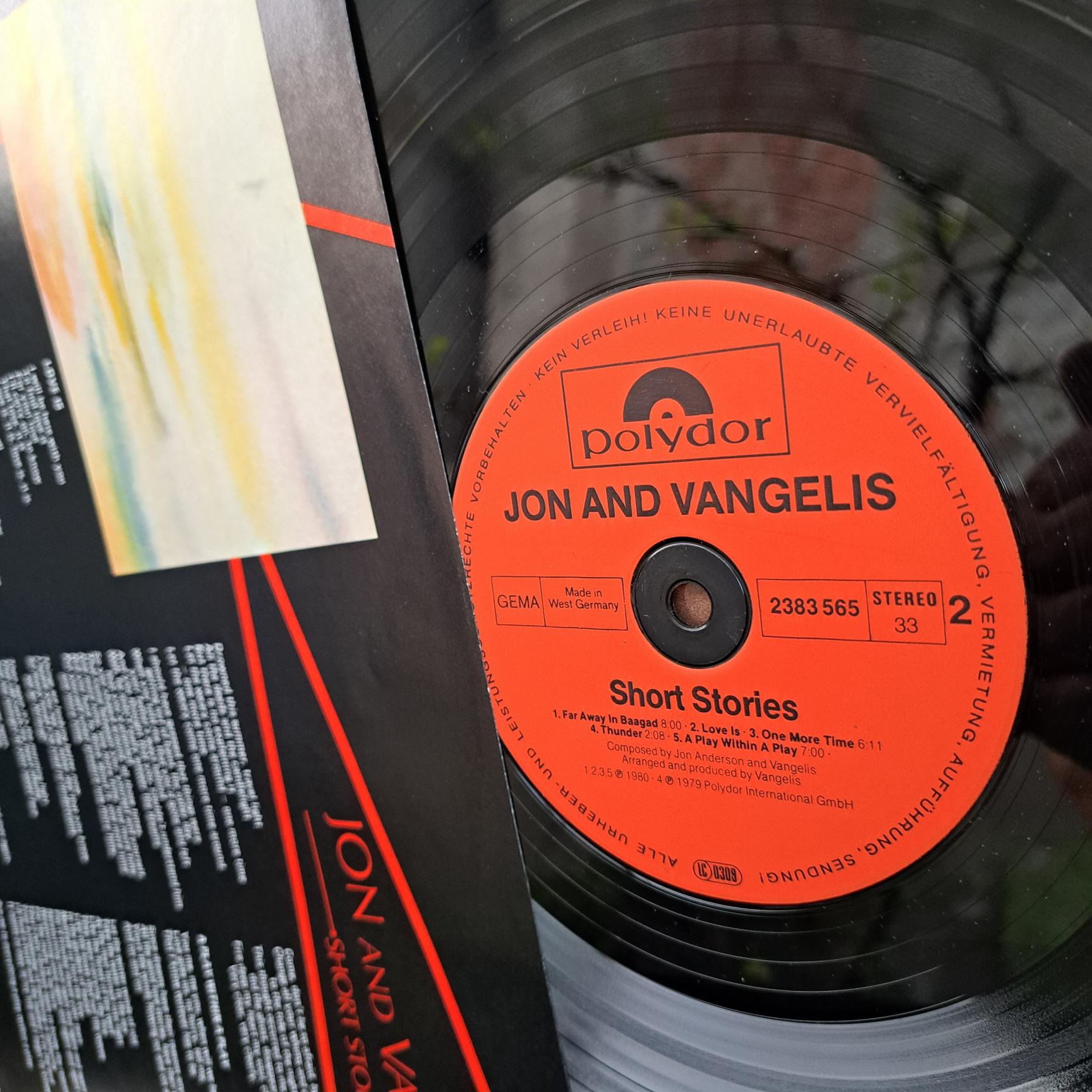Jon and Vangelis – Short Stories - Disc VINIL LP VG VG+ - imagine 2