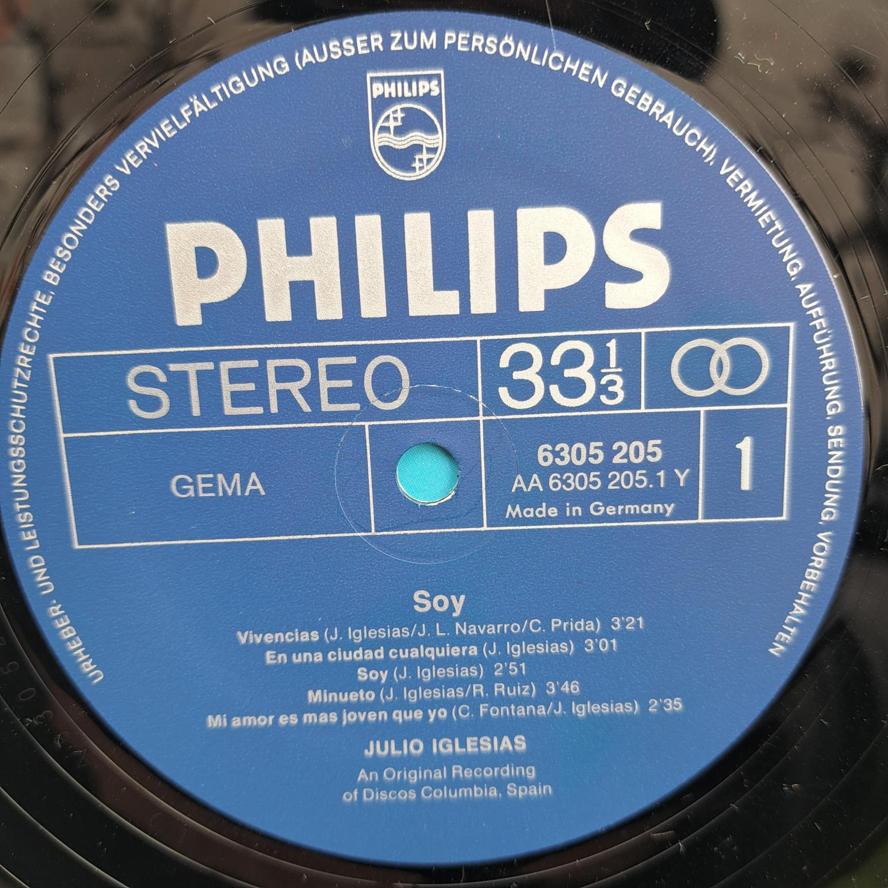 Julio Iglesias – Soy - Disc VINIL LP VG - imagine 2