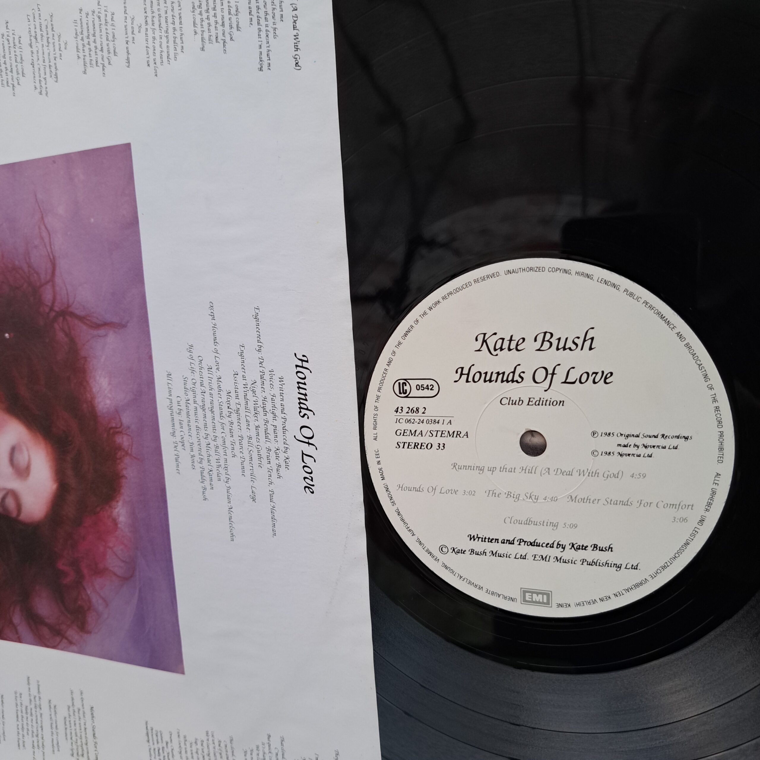 Kate Bush – Hounds Of Love - Disc Vinil LP VG+ - imagine 2