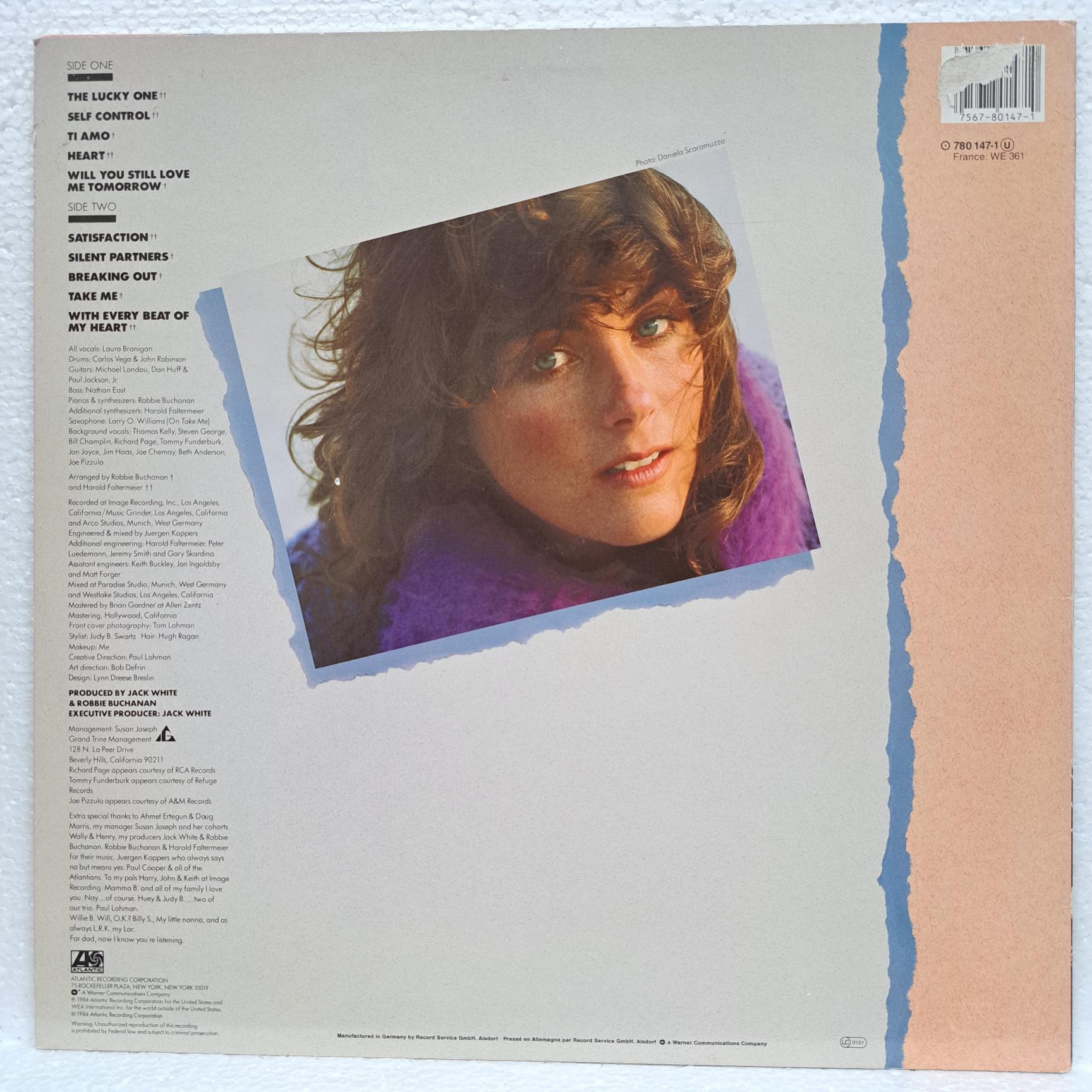 Laura Branigan – Self Control Disc VINIL LP EX - imagine 2