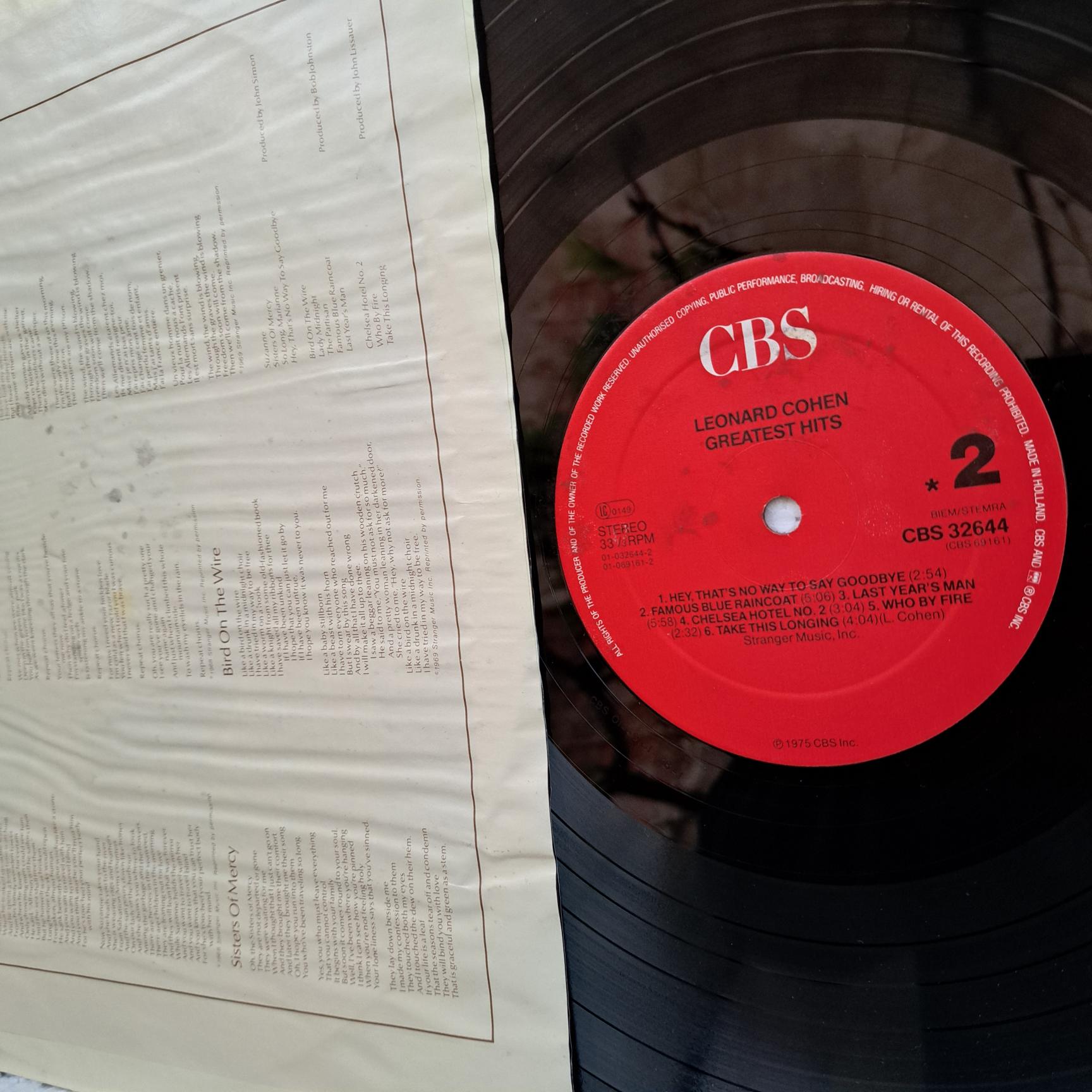 Leonard Cohen – Greatest Hits - Disc VINIL LP VG VG+ - imagine 2