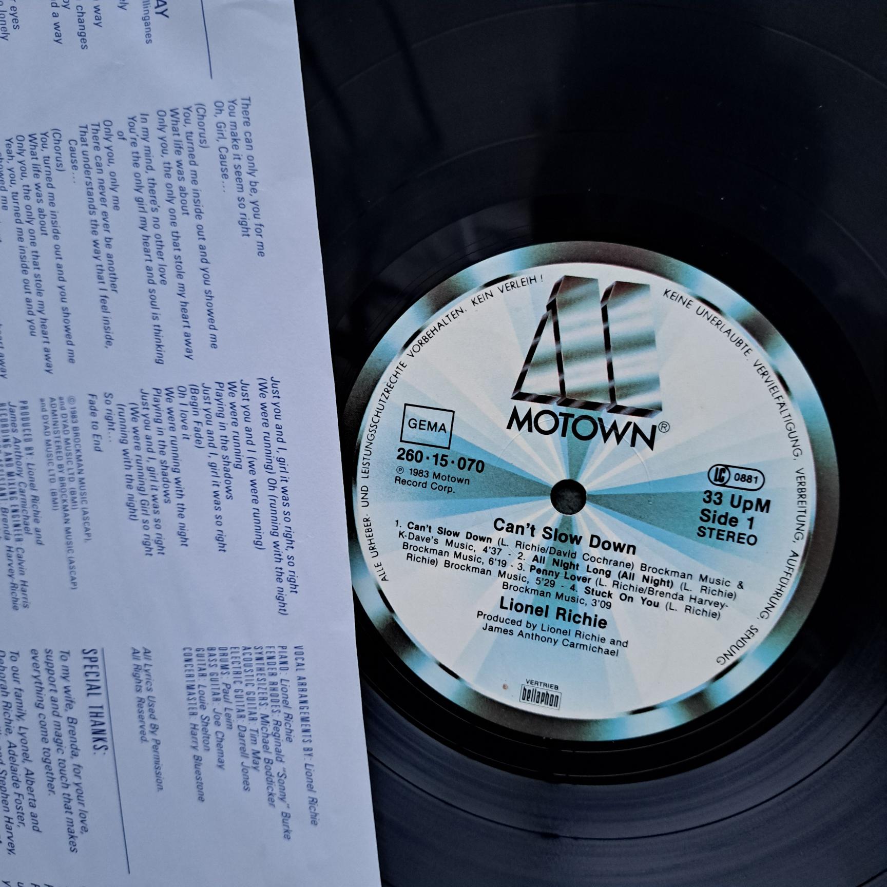 Lionel Richie – Can’t Slow Down - Disc VINIL LP VG VG+ - imagine 2