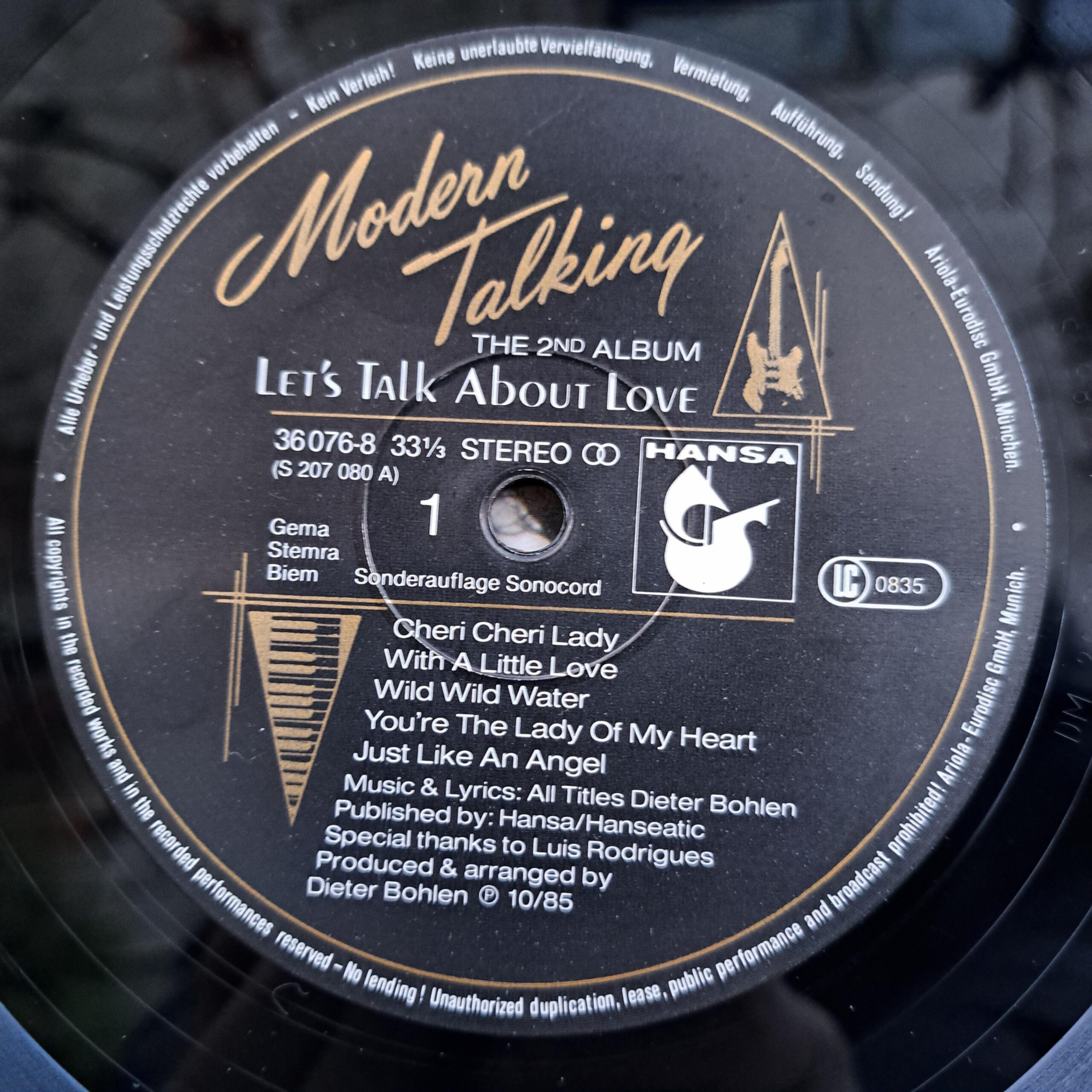 Modern Talking – Let's Talk About Love - The 2nd Album - Disc VINIL LP VG - imagine 3