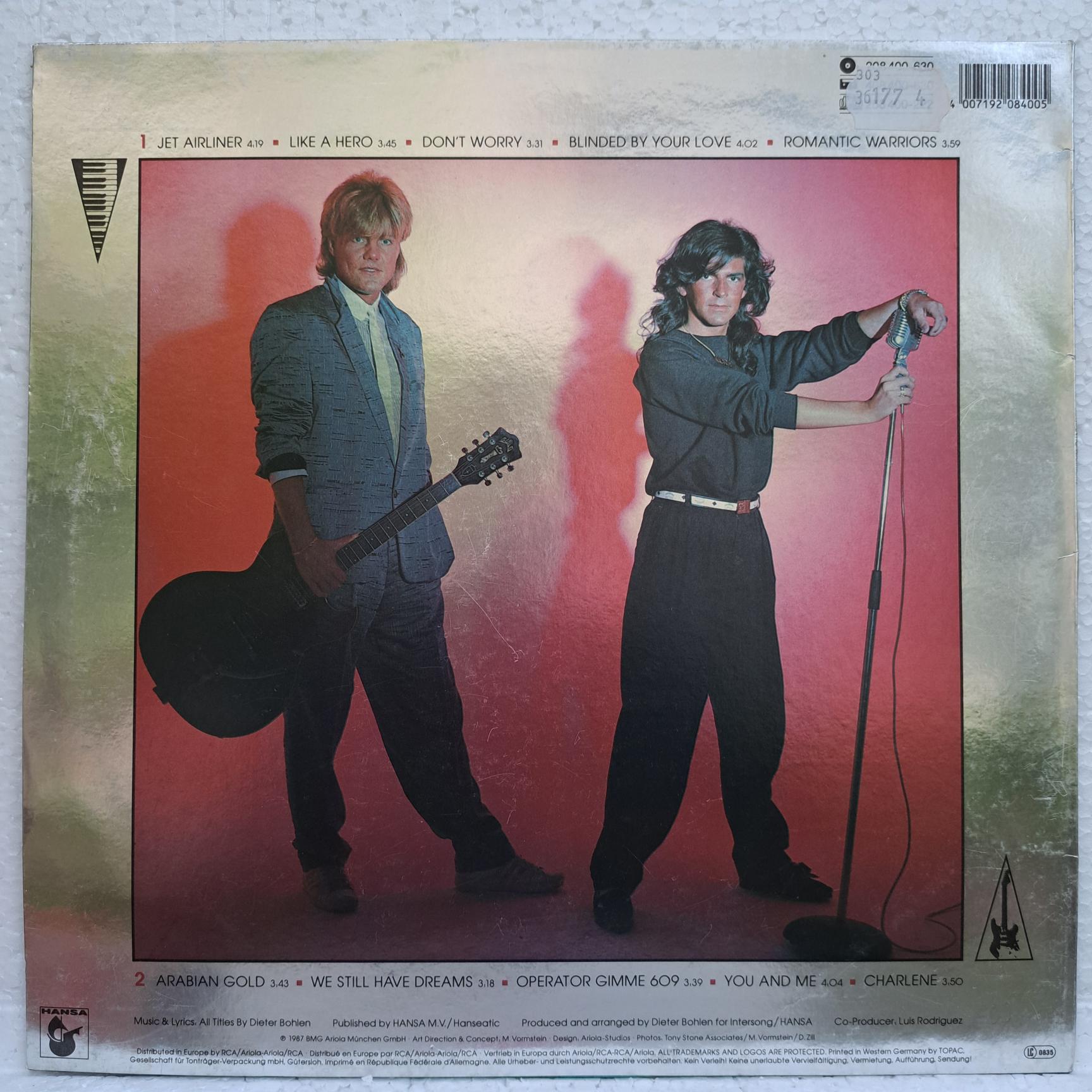 Modern Talking – Romantic Warriors - The 5th Album – Disc VINIL LP EX - imagine 2