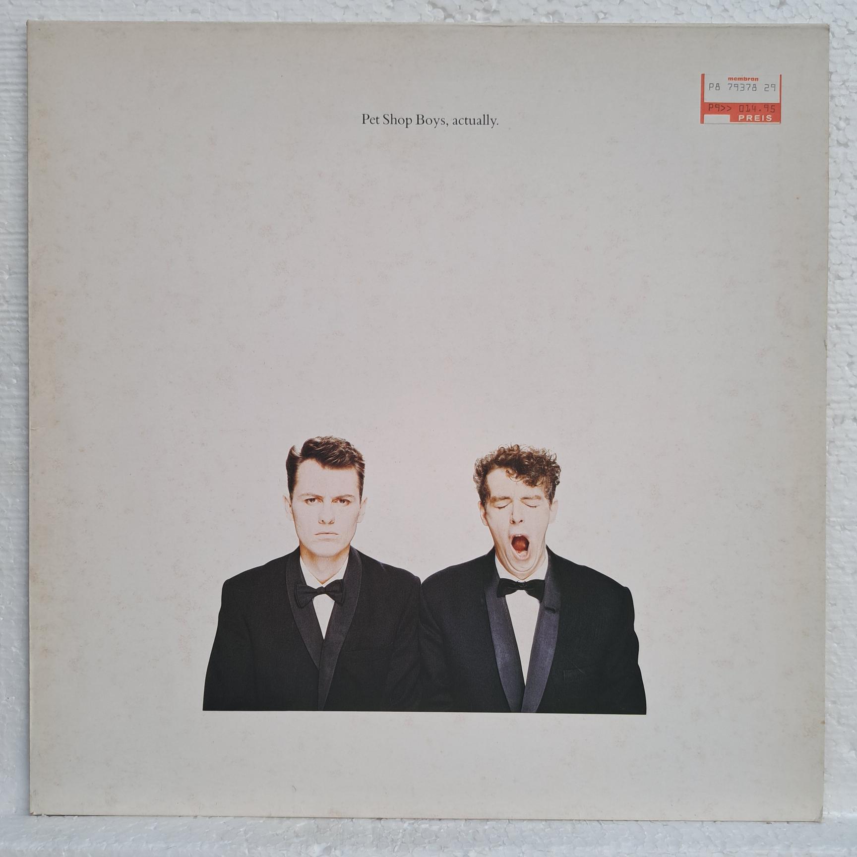 Pet Shop Boys – Actually REPOSTAT Disc VINIL LP VG