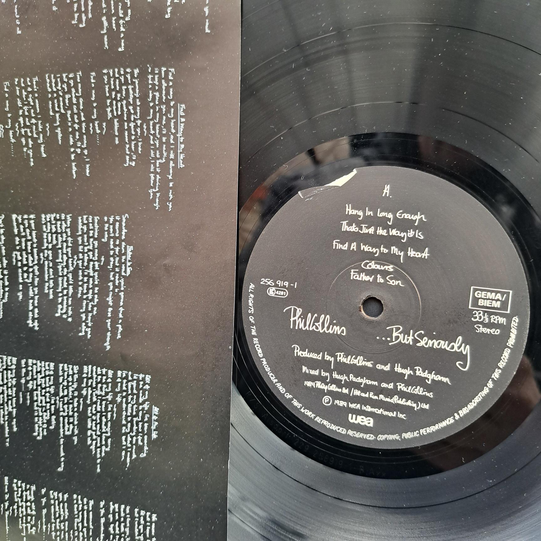 Phil Collins – …But Seriously - Disc VINIL LP VG VG+ - imagine 3