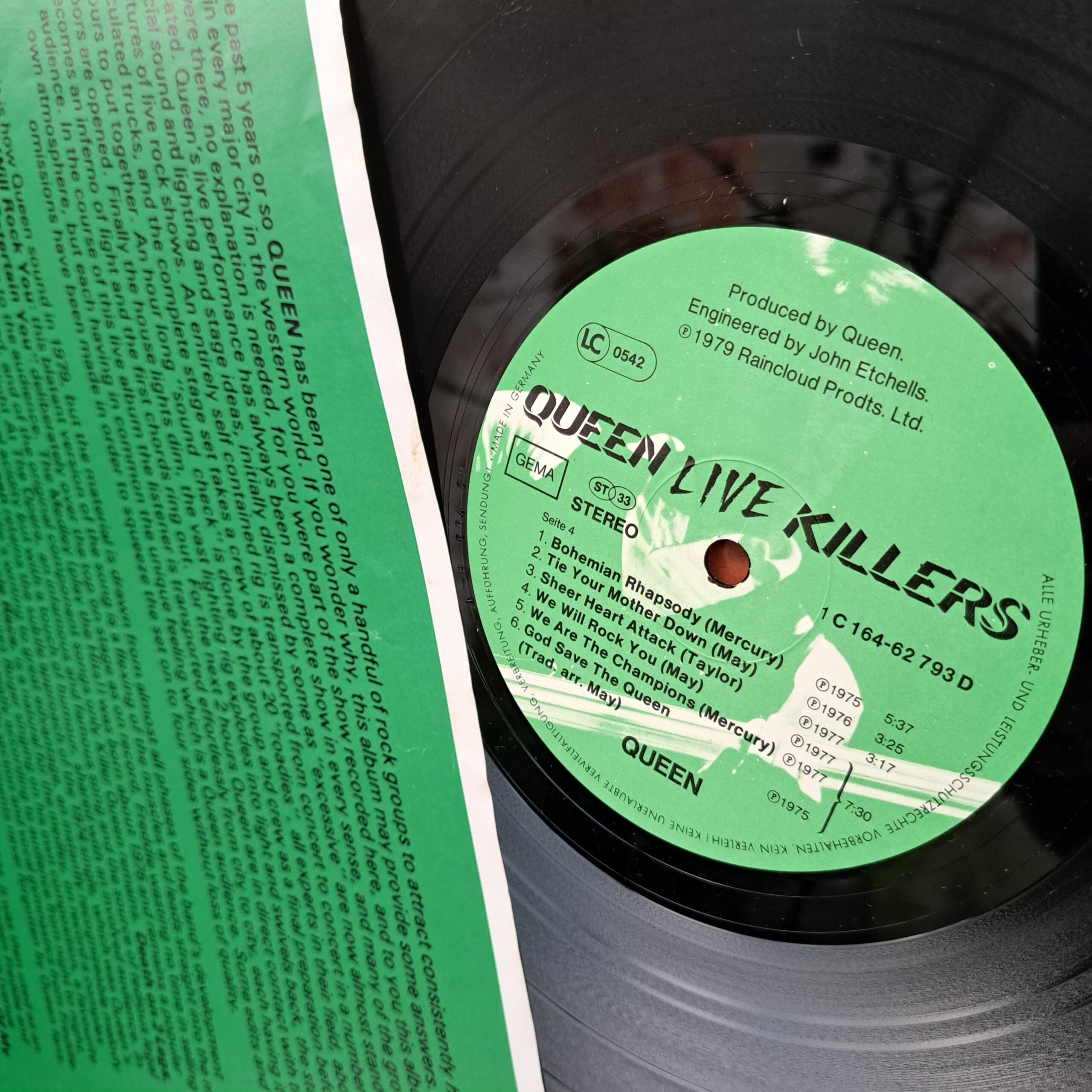 Queen – Live Killers Disc VINIL LP VG+ - imagine 3