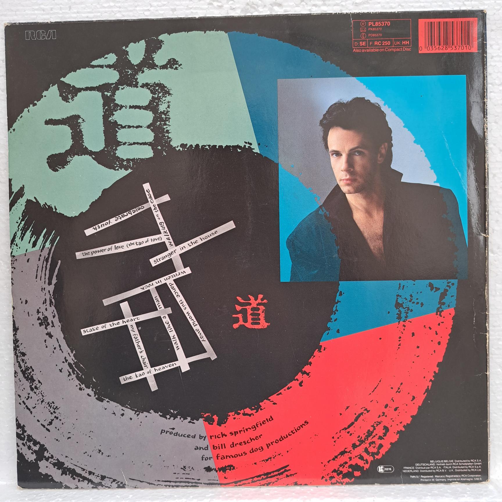 Rick Springfield – Tao - Disc VINIL LP VG, resigilat - imagine 3