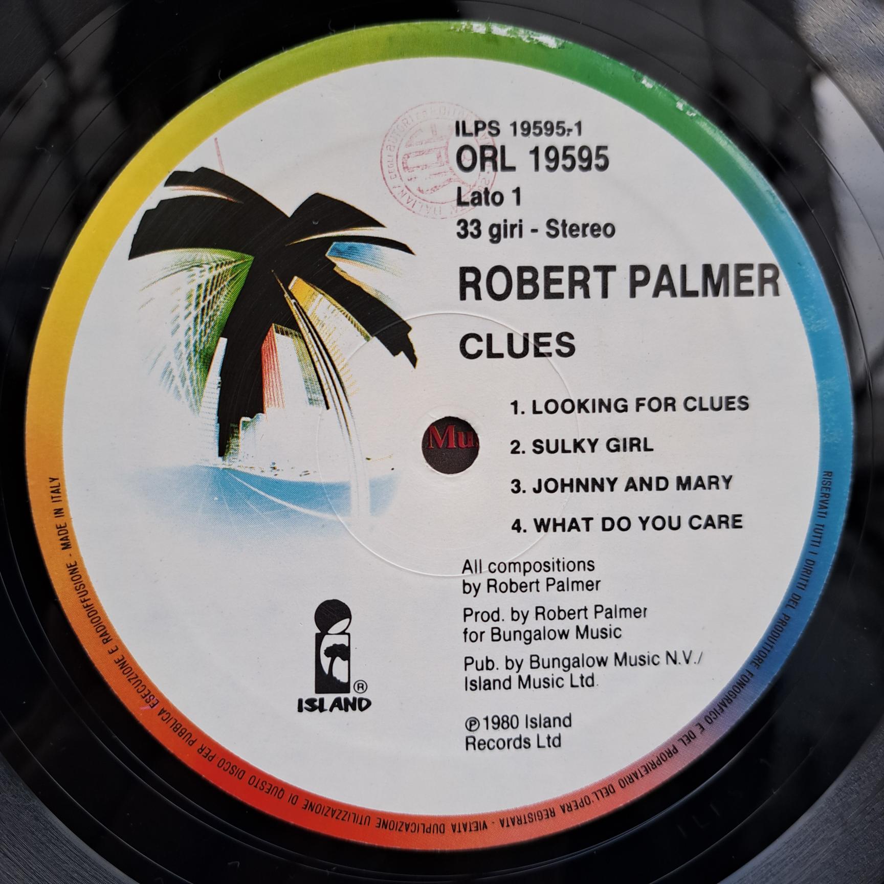 Robert Palmer – Clues Disc VINIL LP VG VG- - imagine 3
