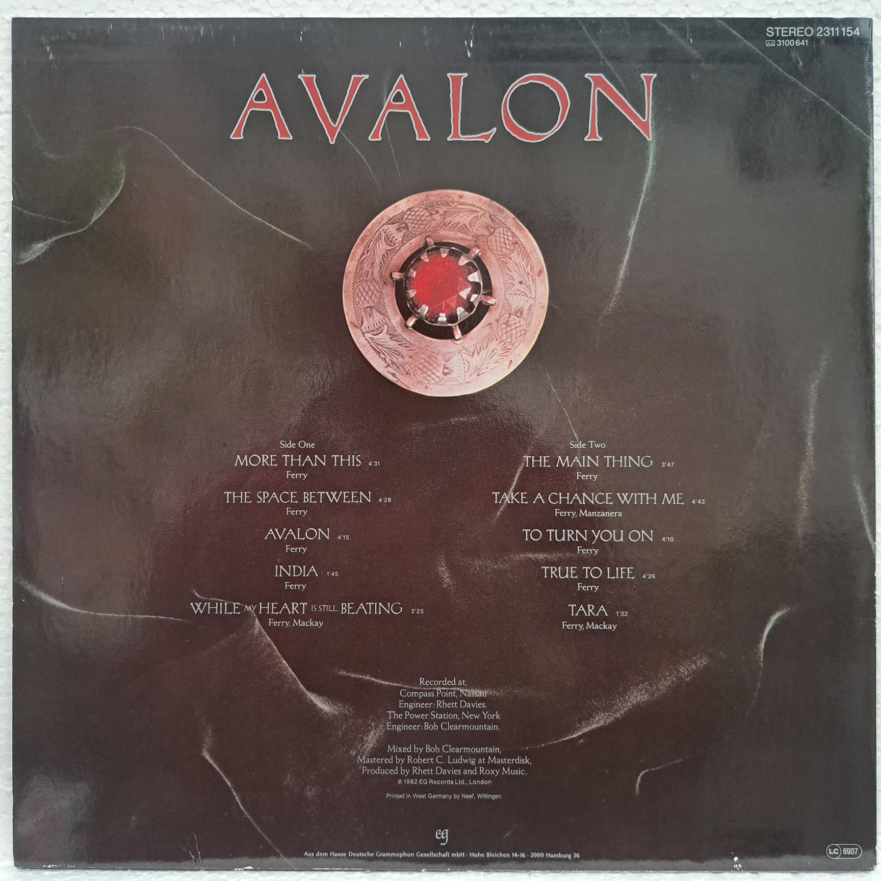 Roxy Music – Avalon - Disc VINIL LP VG, resigilat - imagine 3