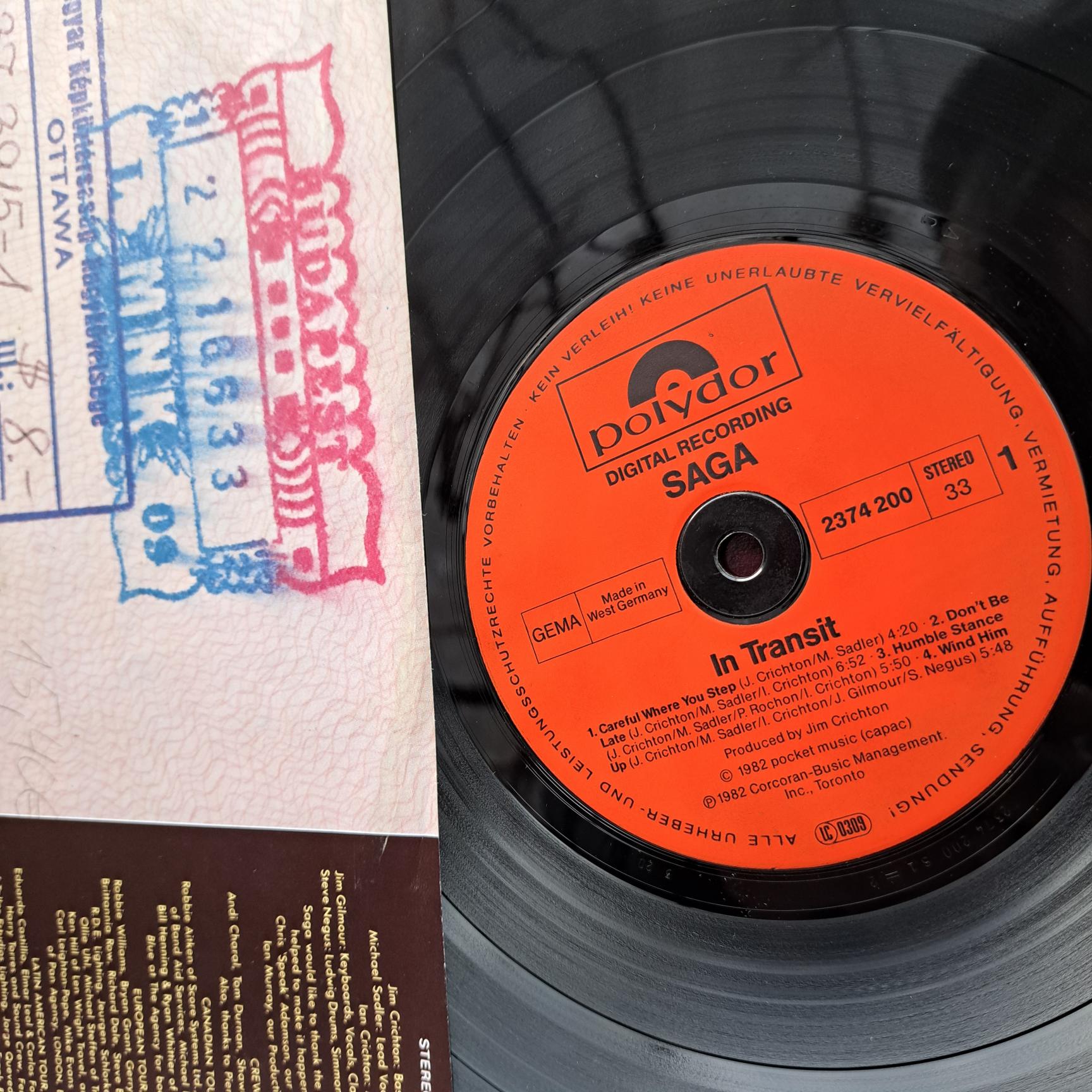 Saga – In Transit - Disc VINIL LP VG VG+ - imagine 2