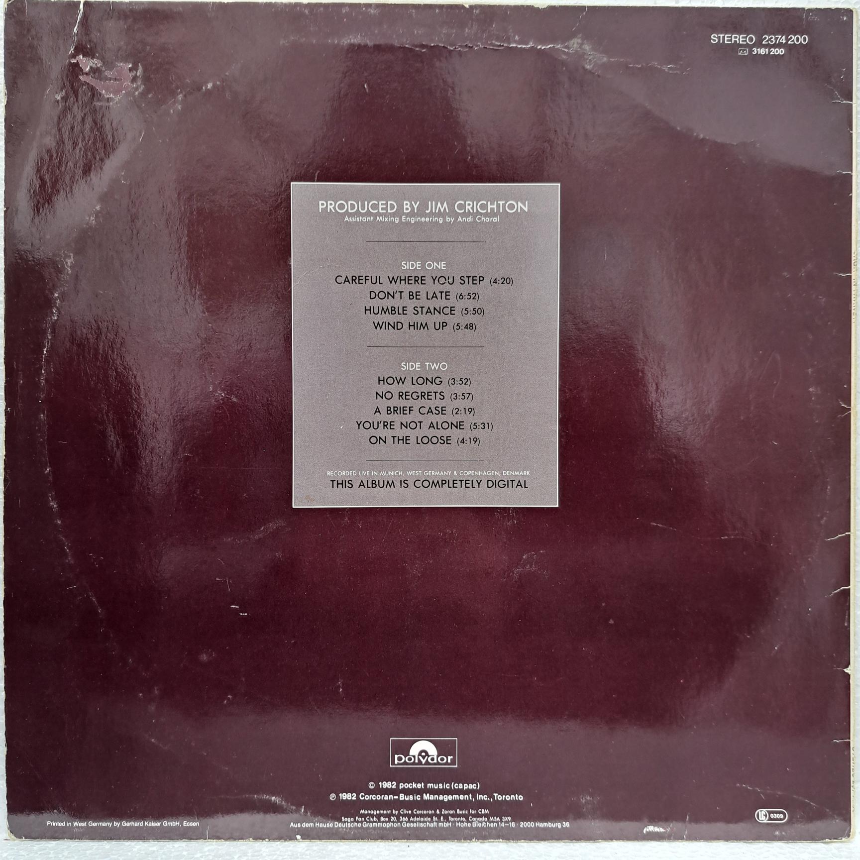 Saga – In Transit - Disc VINIL LP VG VG+ - imagine 3