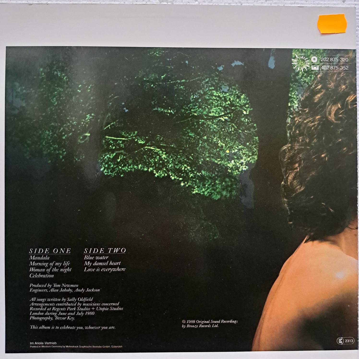 Sally Oldfield – Celebration - Disc VINIL LP VG VG+ - imagine 2