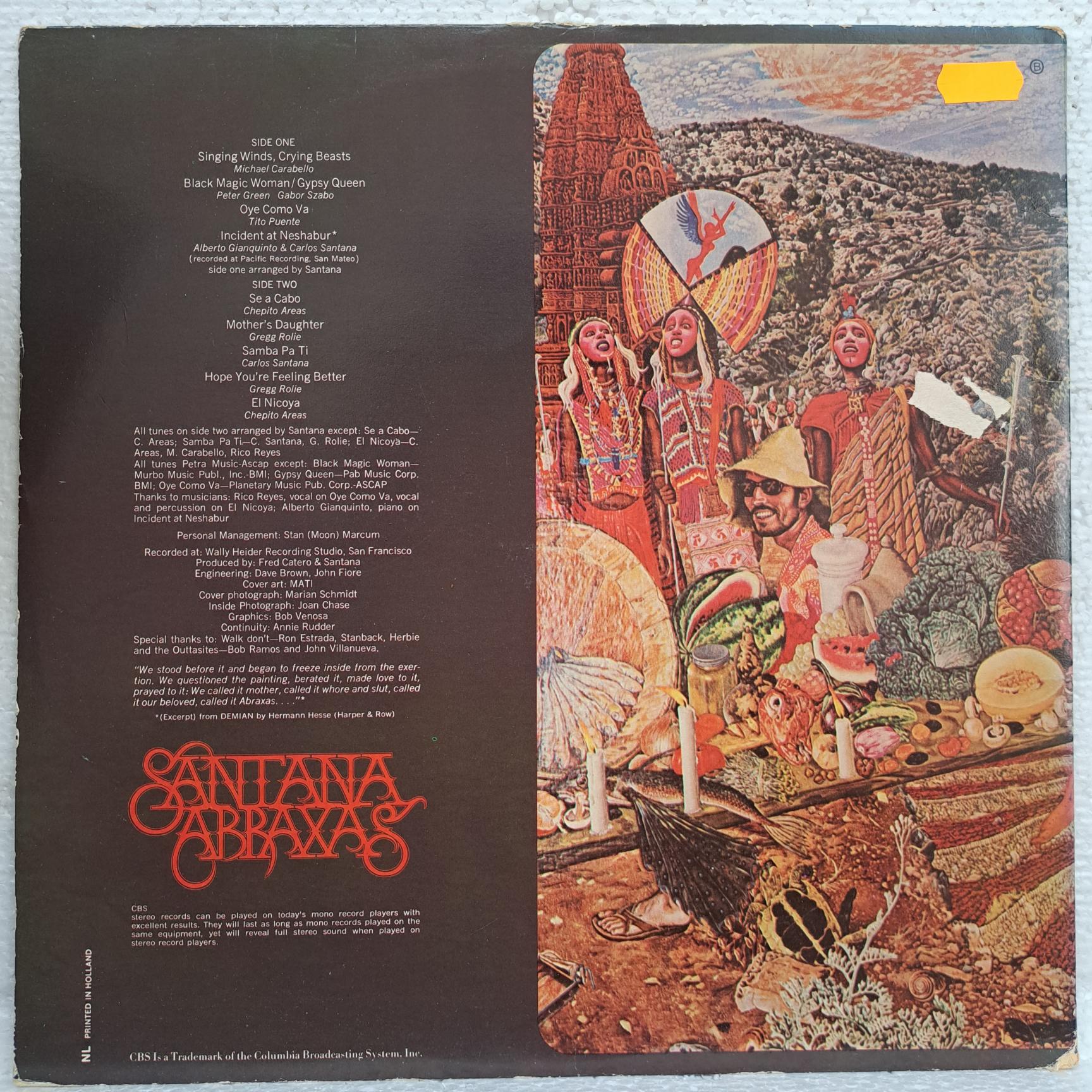 Santana – Abraxas - Disc VINIL LP VG - imagine 4