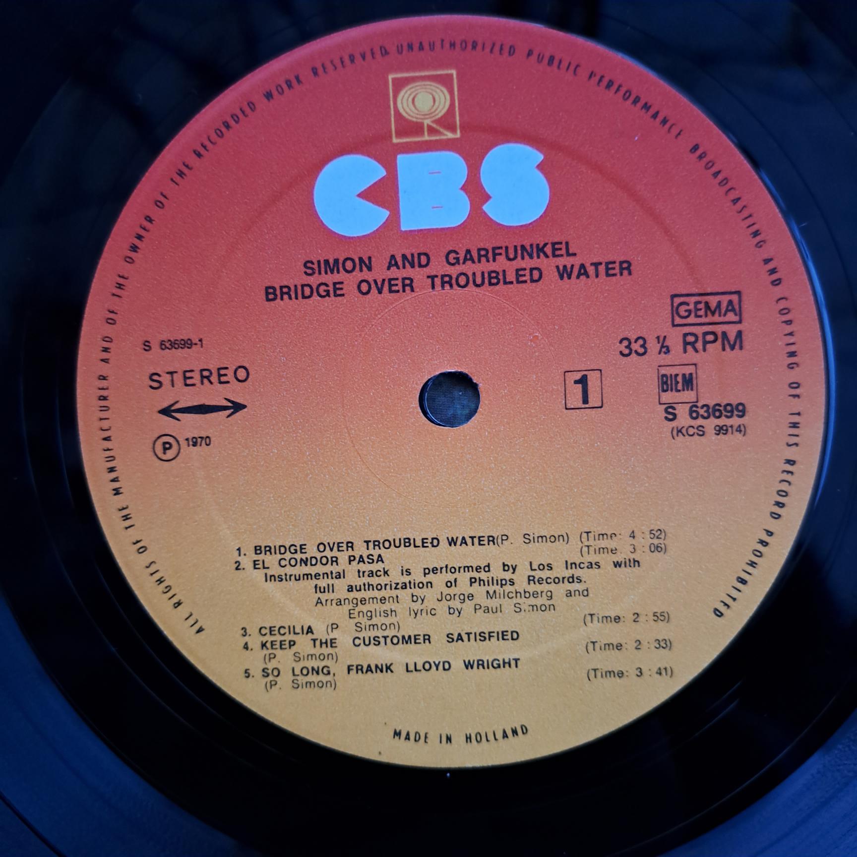 Simon And Garfunkel – Bridge Over Troubled Water - Disc VINIL LP VG VG- - imagine 2