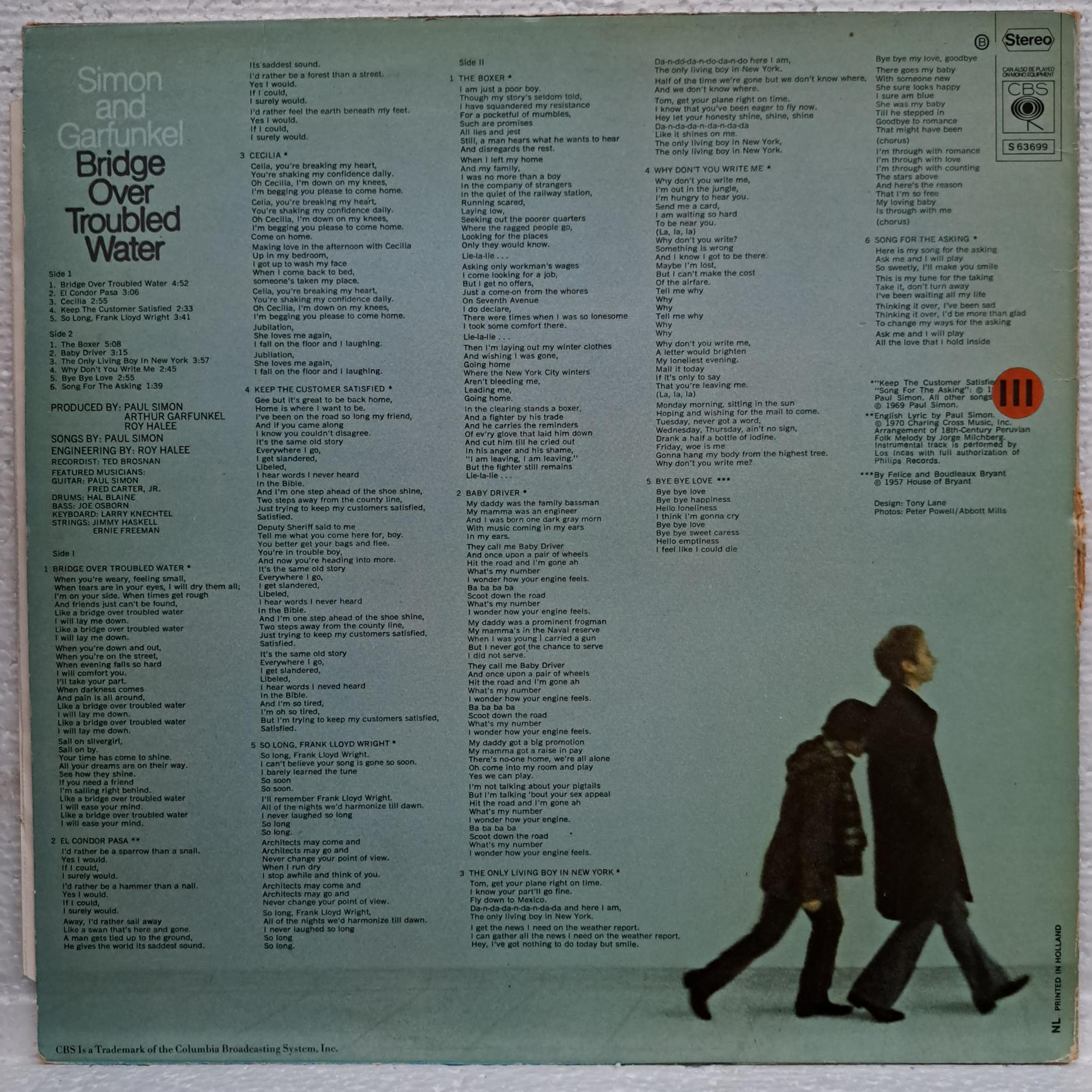Simon And Garfunkel – Bridge Over Troubled Water - Disc VINIL LP VG VG- - imagine 3