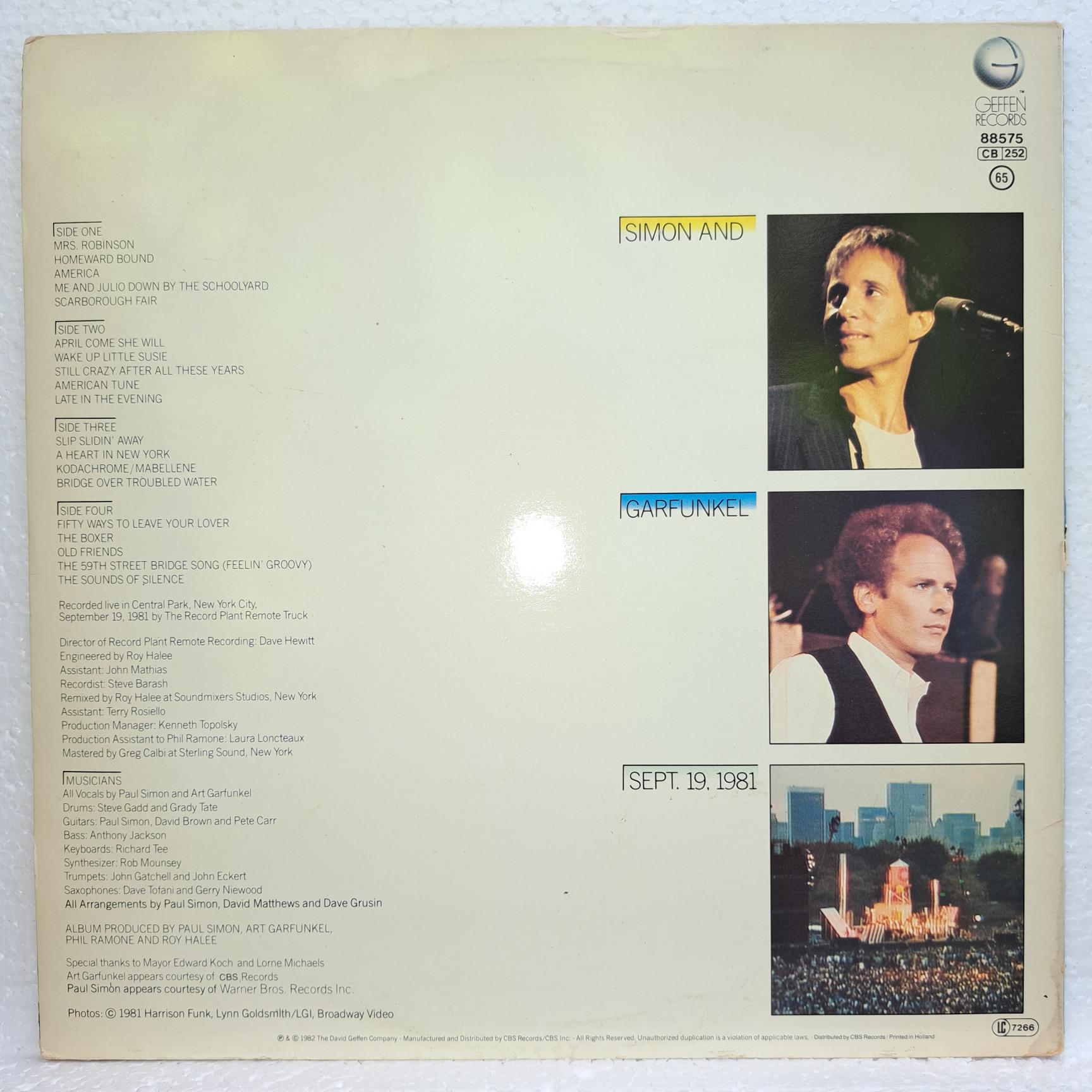 Simon & Garfunkel – The Concert In Central Park - Disc VINIL 2LP EX - imagine 3