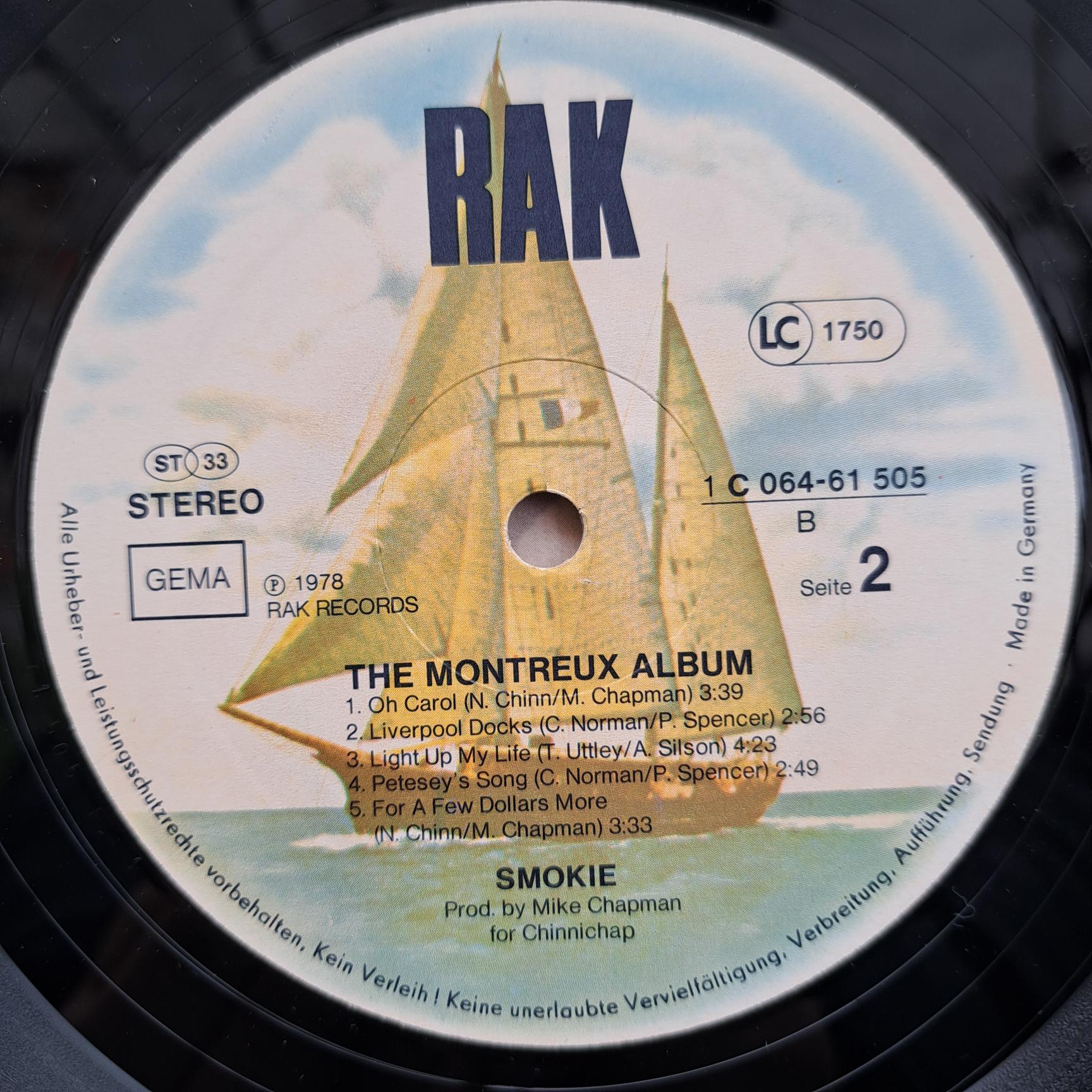 Smokie – The Montreux Album - Disc VINIL LP VG VG+ - imagine 2
